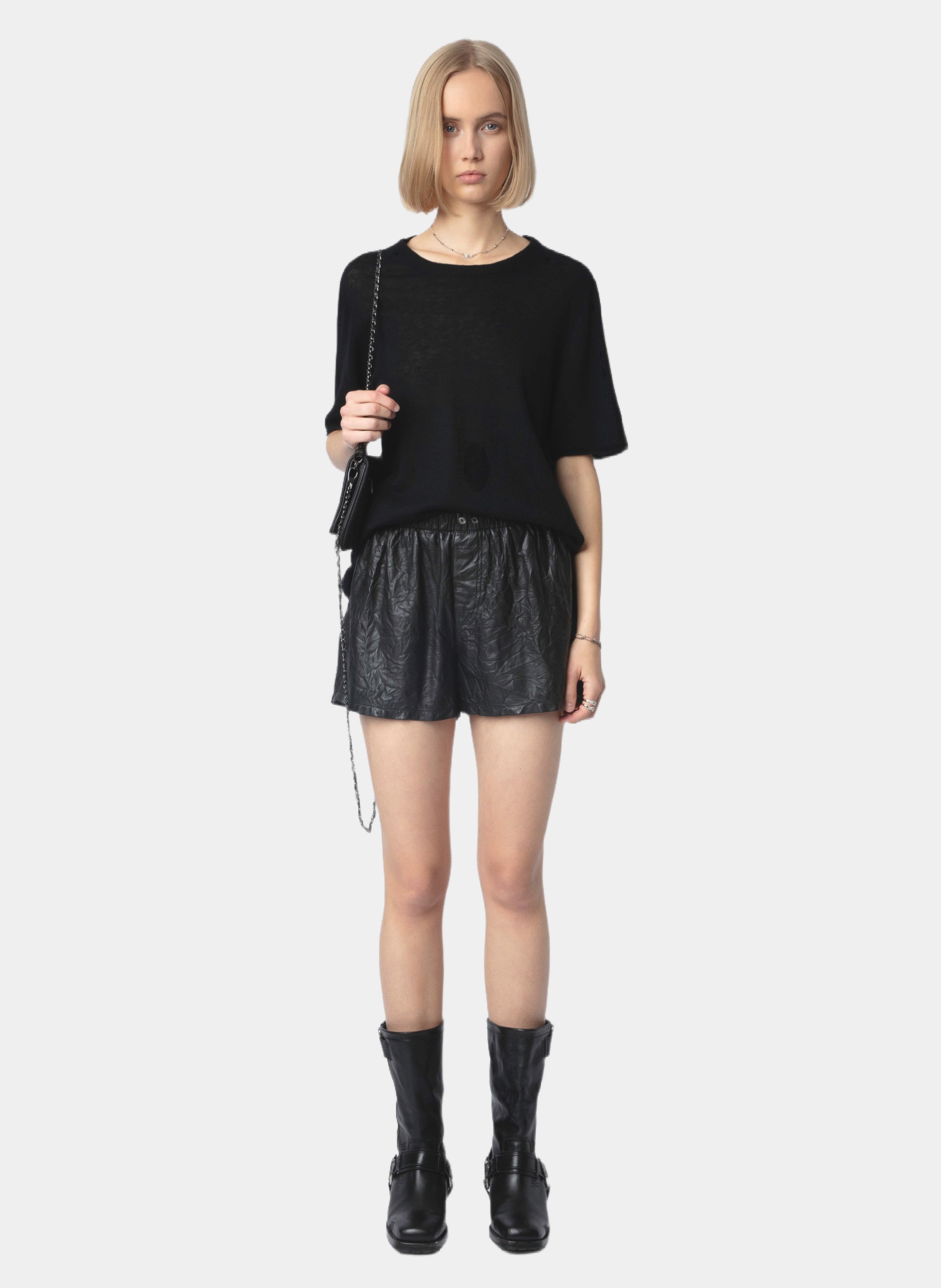 Rundhalspullover aus Kaschmir ZADIG&VOLTAIRE Schwarz