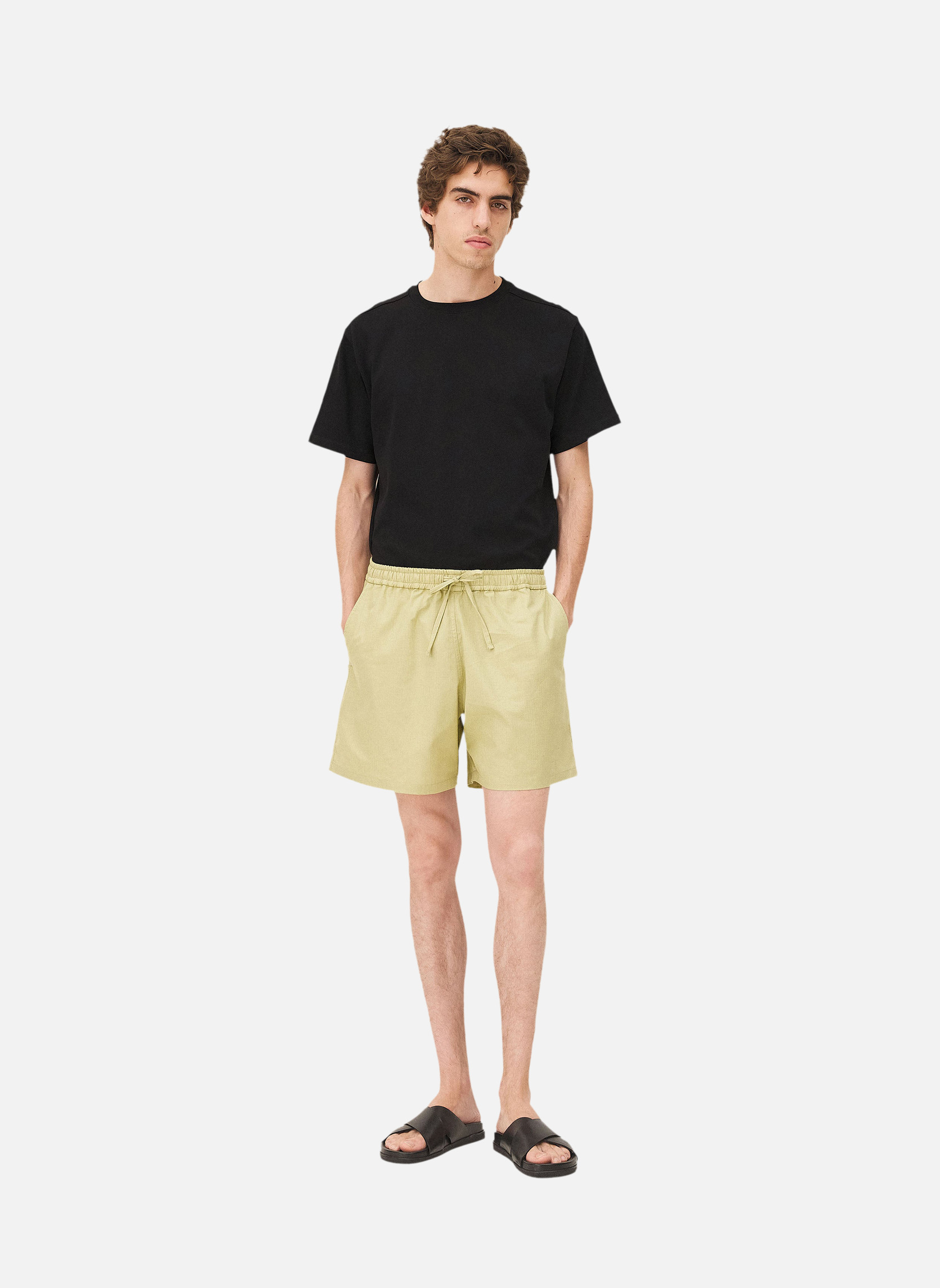Elasticated shorts in pistachio Malibu Noyoco Green