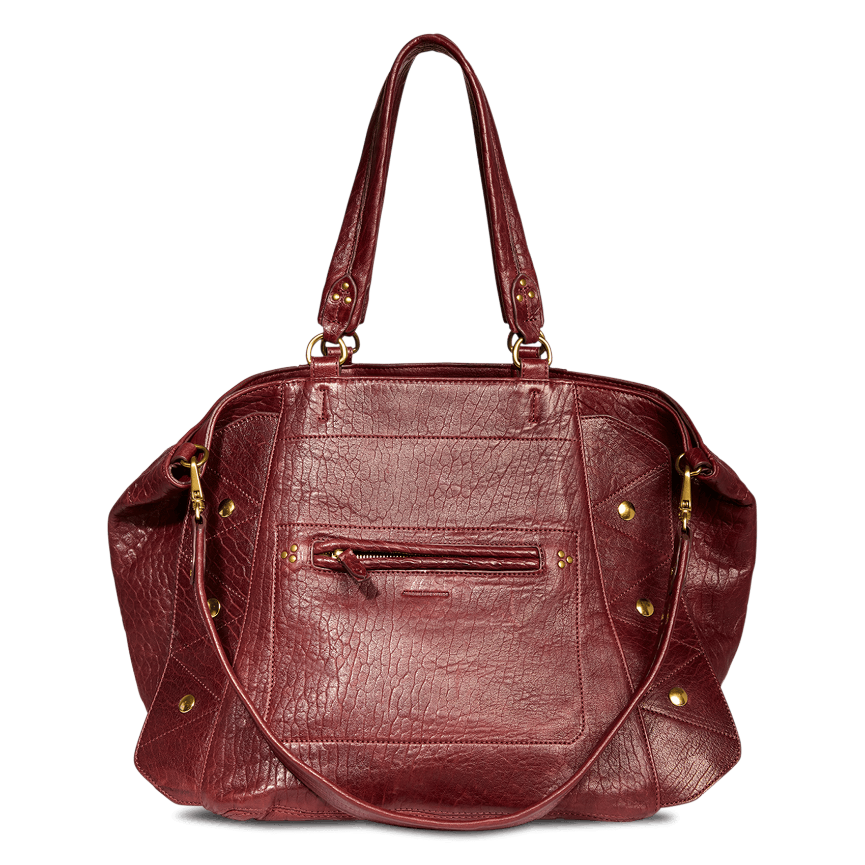 Lambskin leather shoulder tote bag JEROME DREYFUSS
