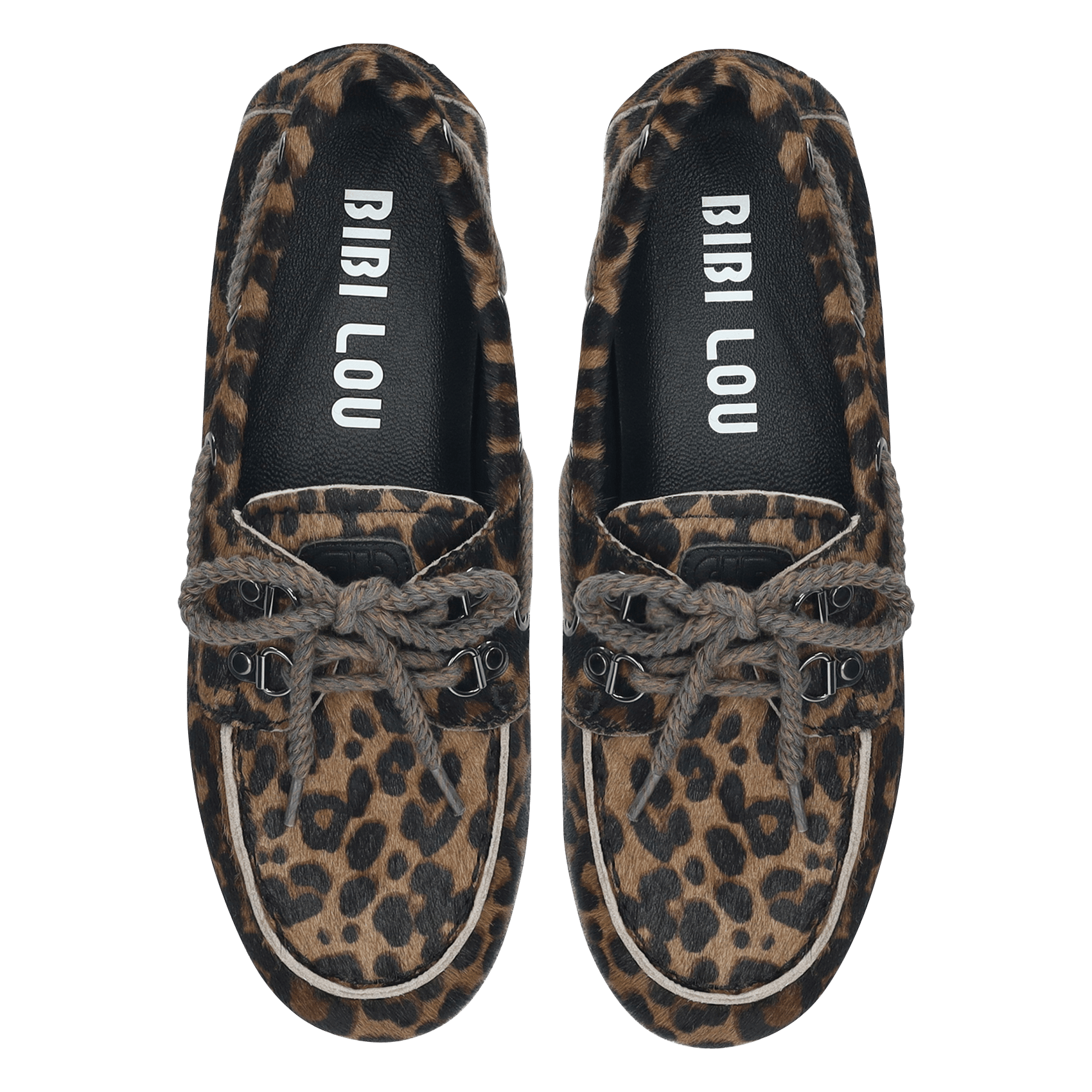 Mocassins imprimé animal à lacets BIBI LOU Multicolore