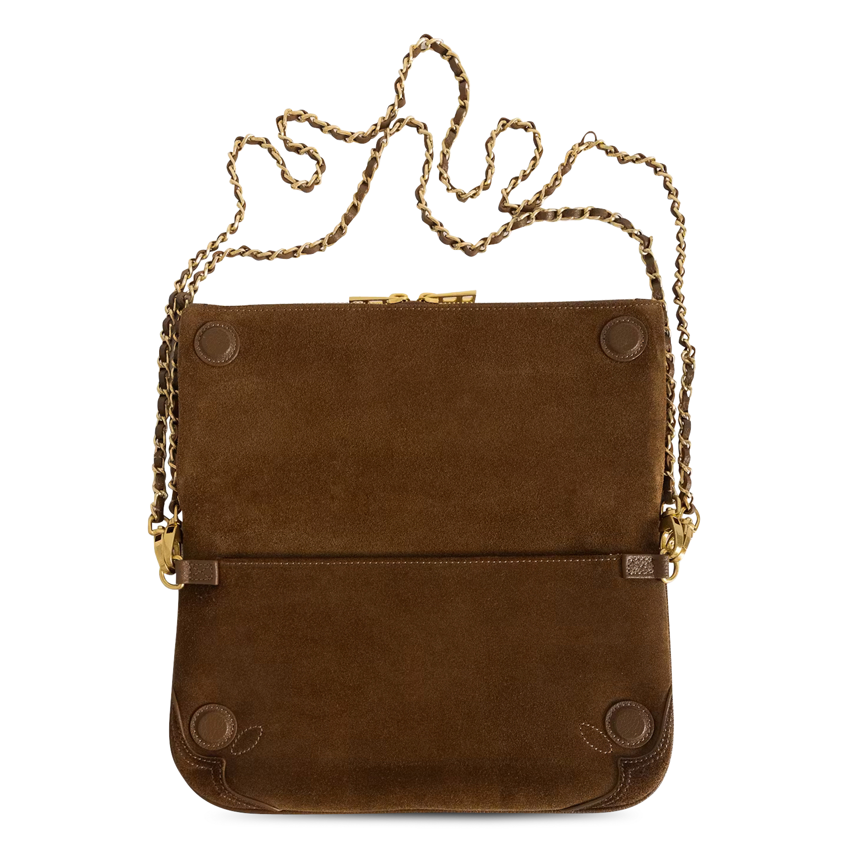 Sac bandoulière en cuir velours ZADIG&VOLTAIRE Marron