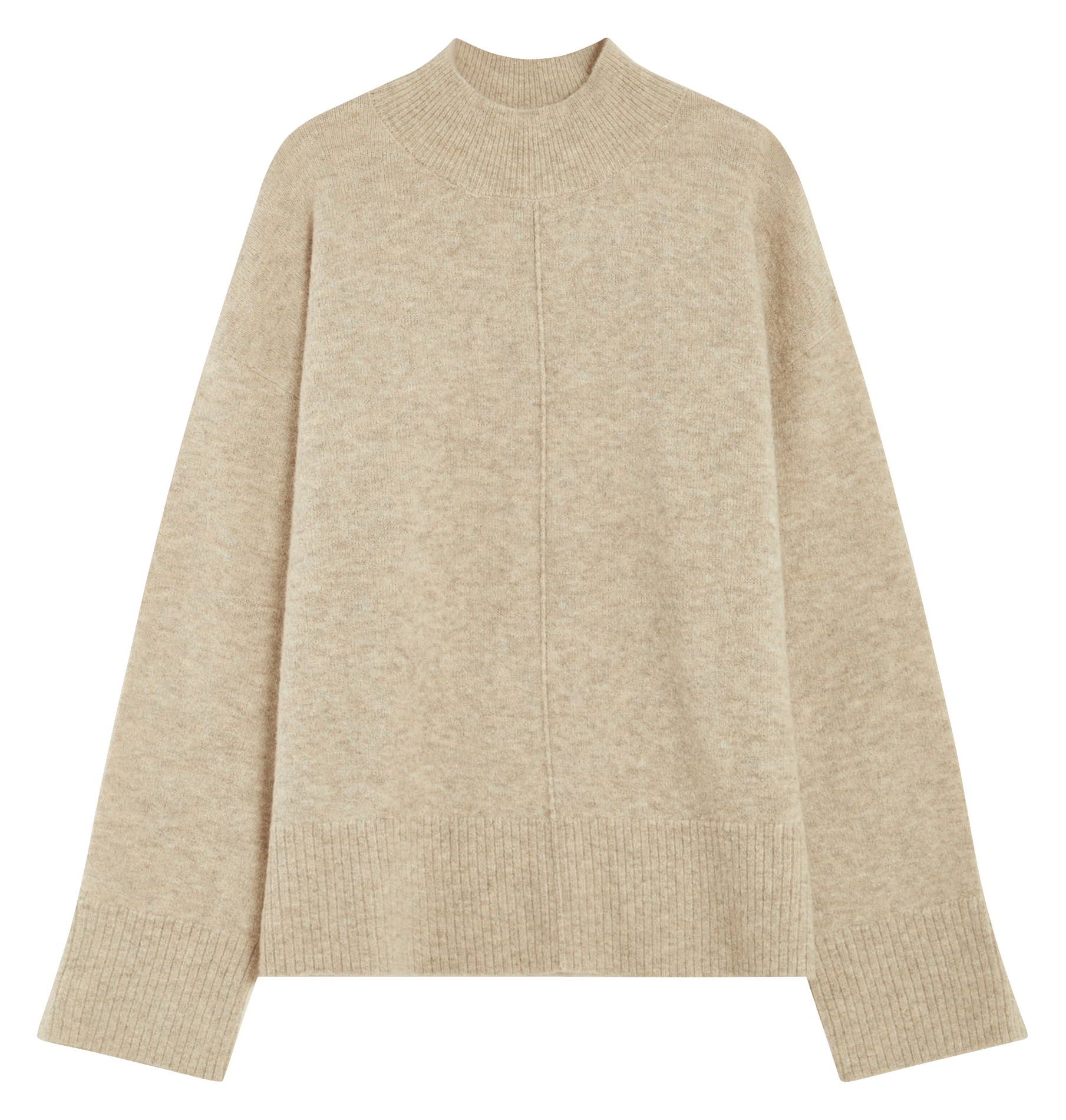 Pull col rond  GRACE ET MILA Beige