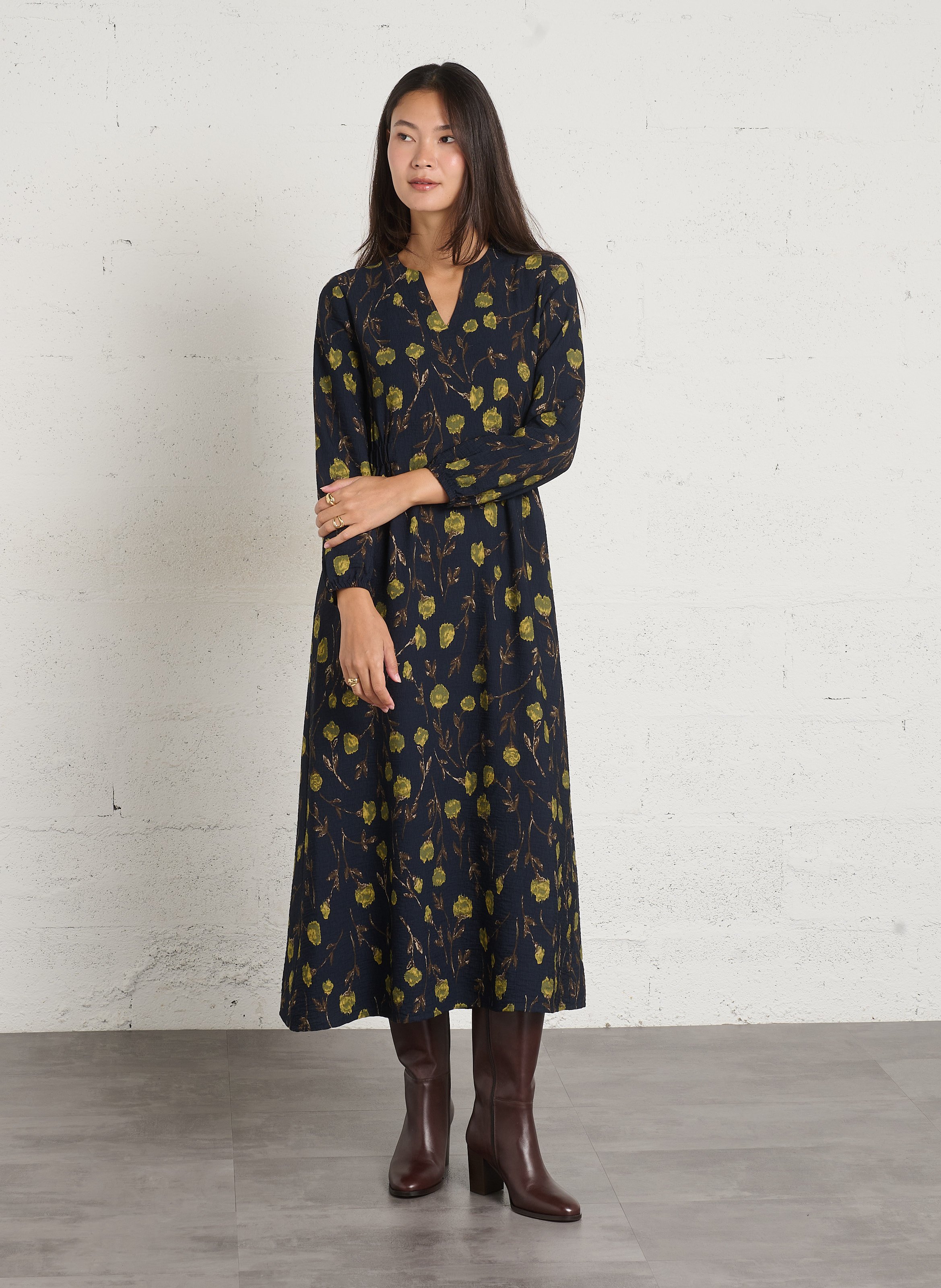 Bottes zippées en cuir MELLOW YELLOW Marron