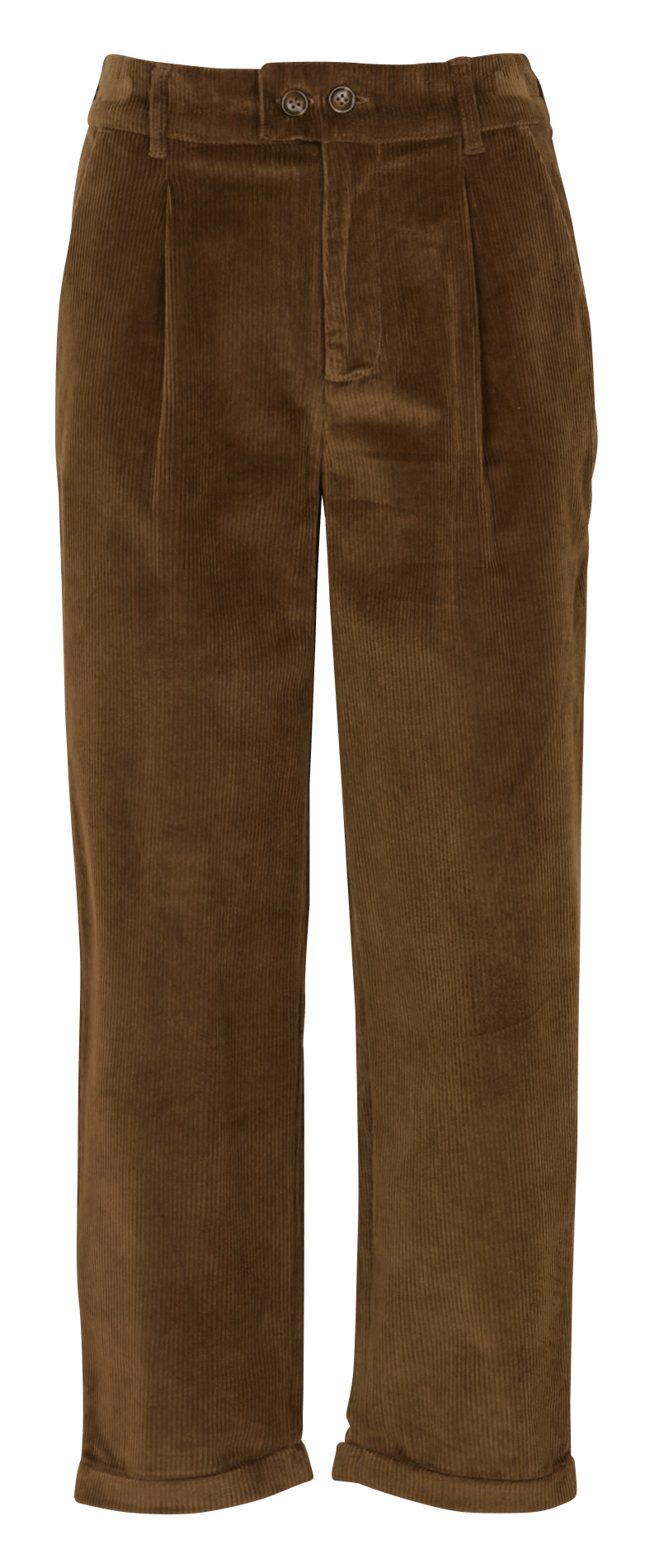 Weites Cord-Samt-Hose aus Baumwollmischung LEON & HARPER Braun
