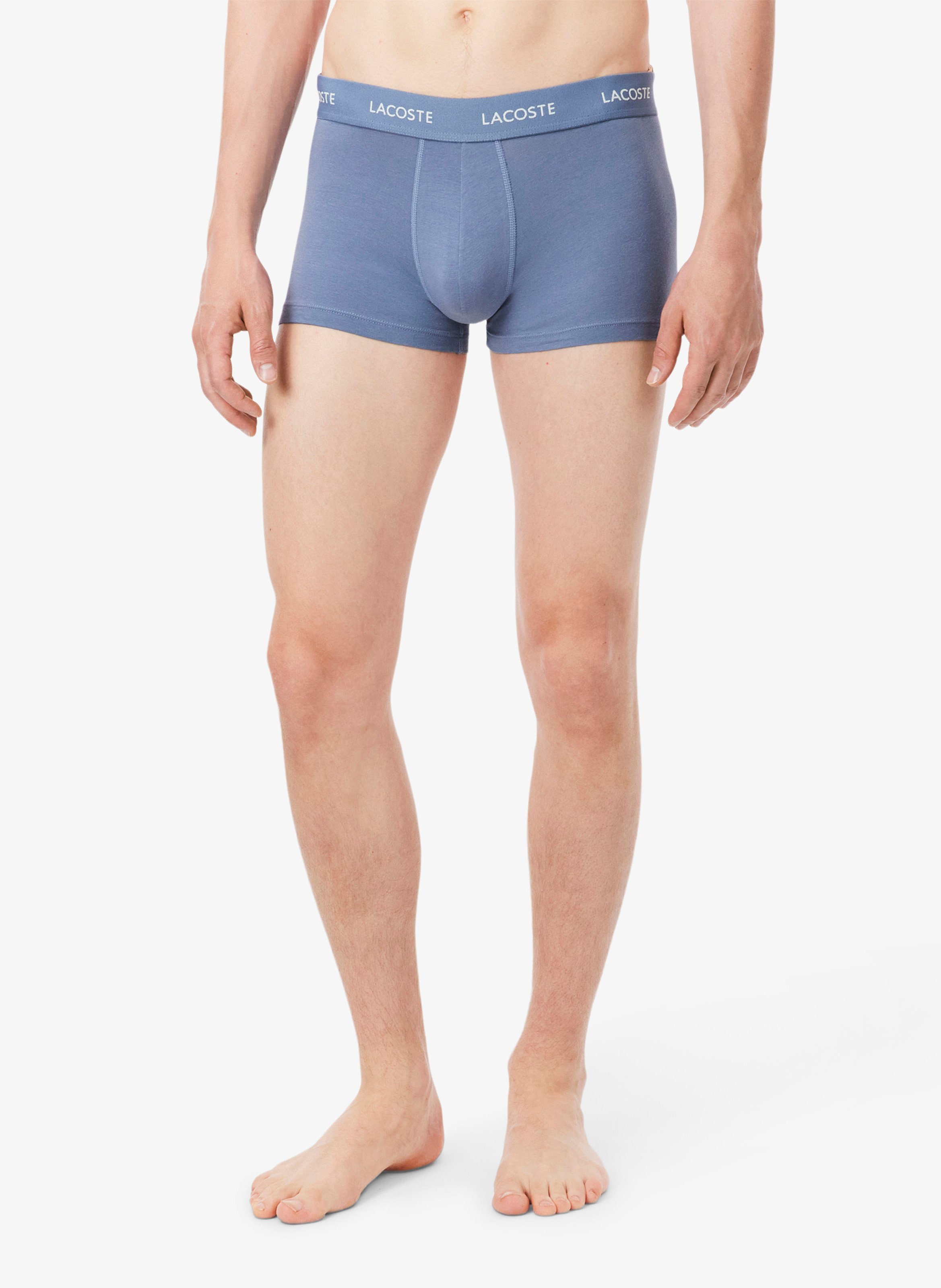 Set of 3 short boxer briefs in blended cotton LACOSTE Multicolored