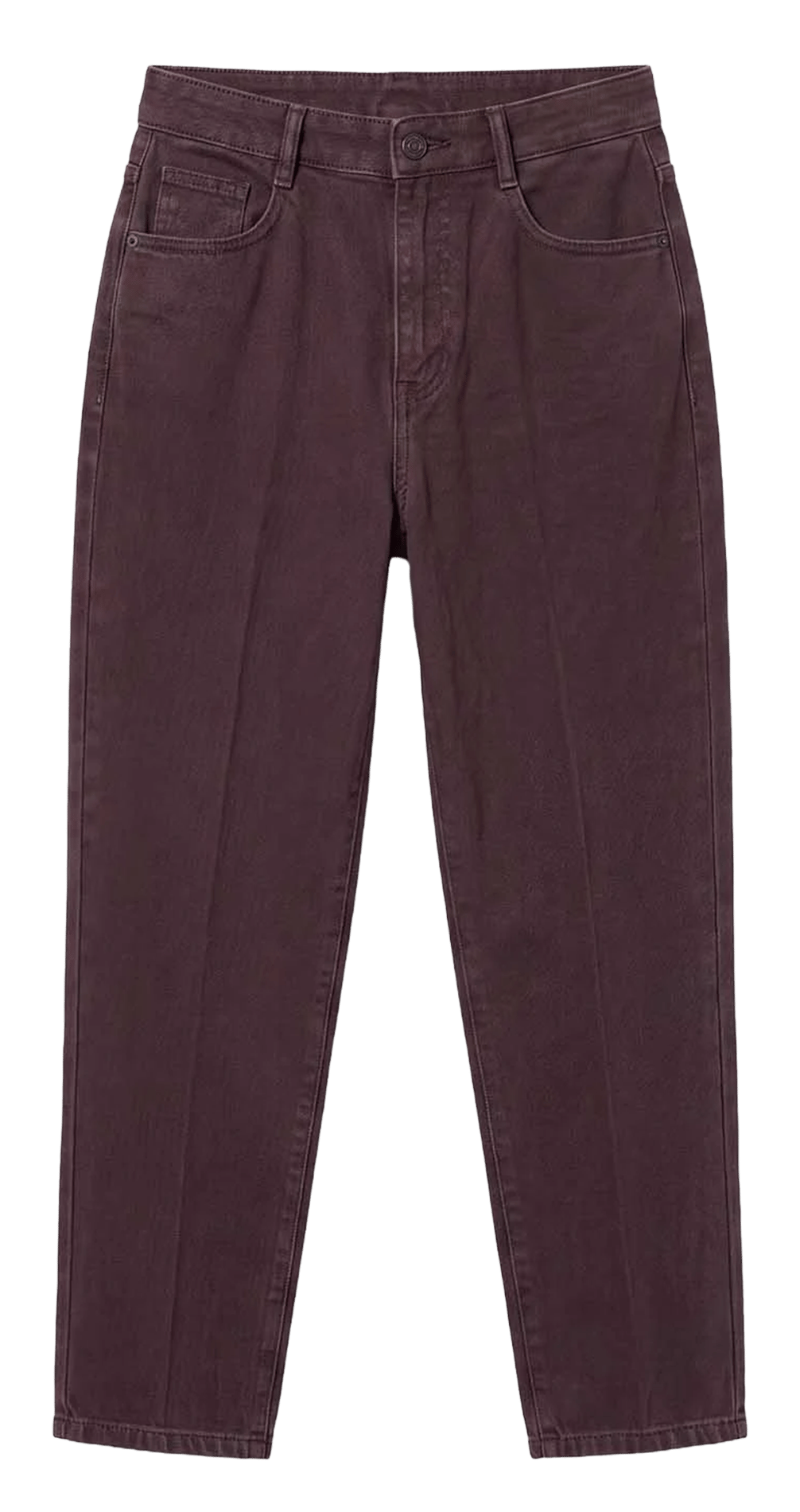 Jean droit en coton TARA JARMON Marron