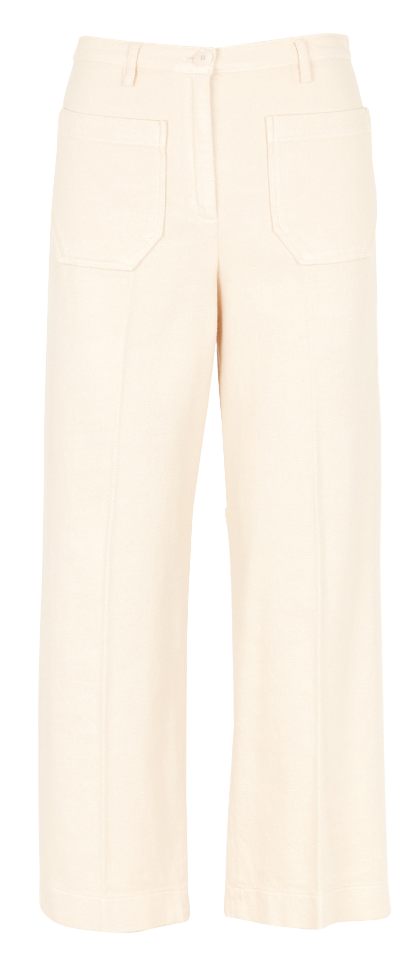 Pantalon droit plissé et texturé en coton SESSUN Beige