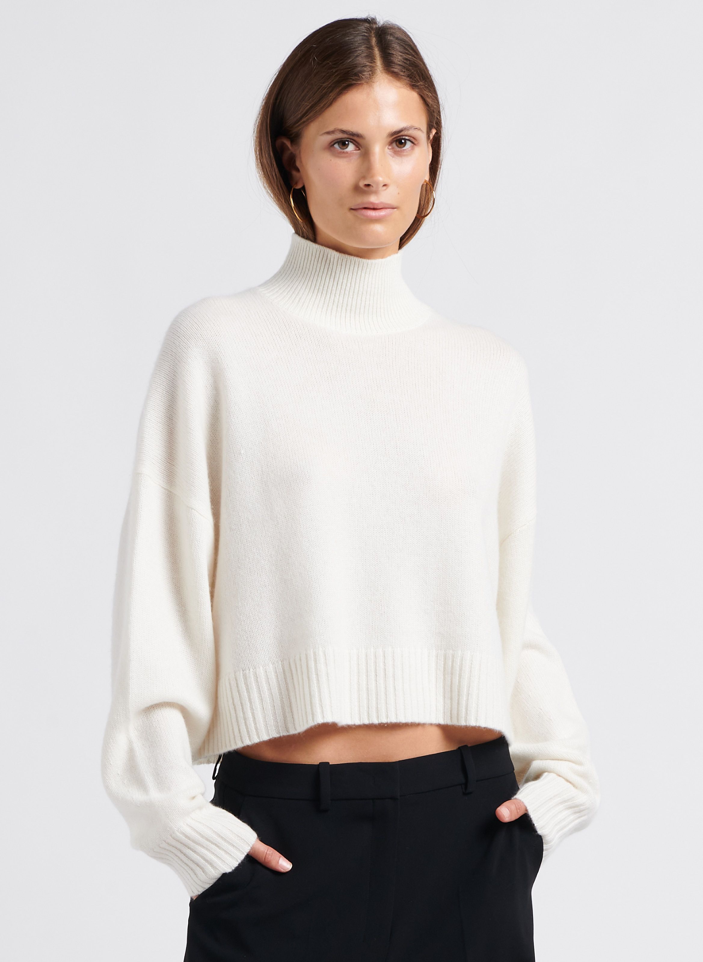 Theory cashmere mock neck on sale pullover