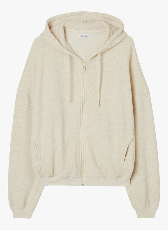 American Vintage Hoodie Vintage Femme Sweat à Capuche En Coton Bio