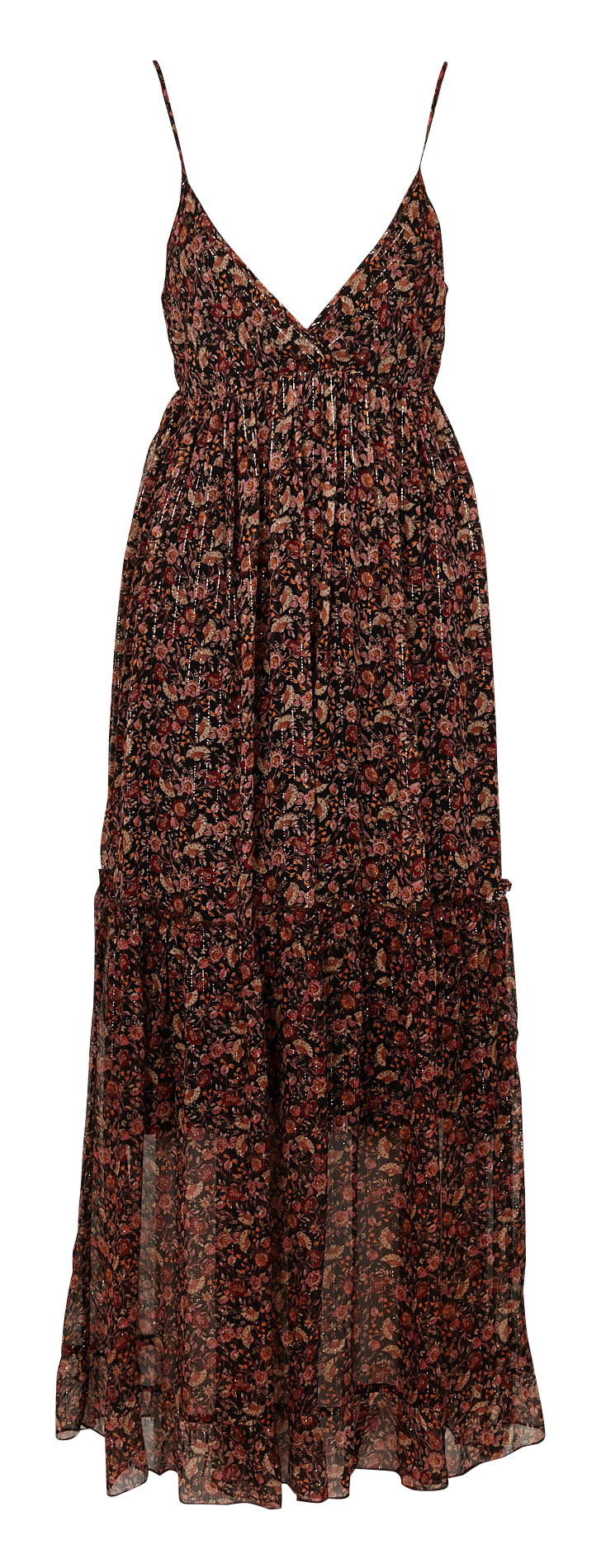 Robe maxi sans manche imprimée  GRACE ET MILA Noir