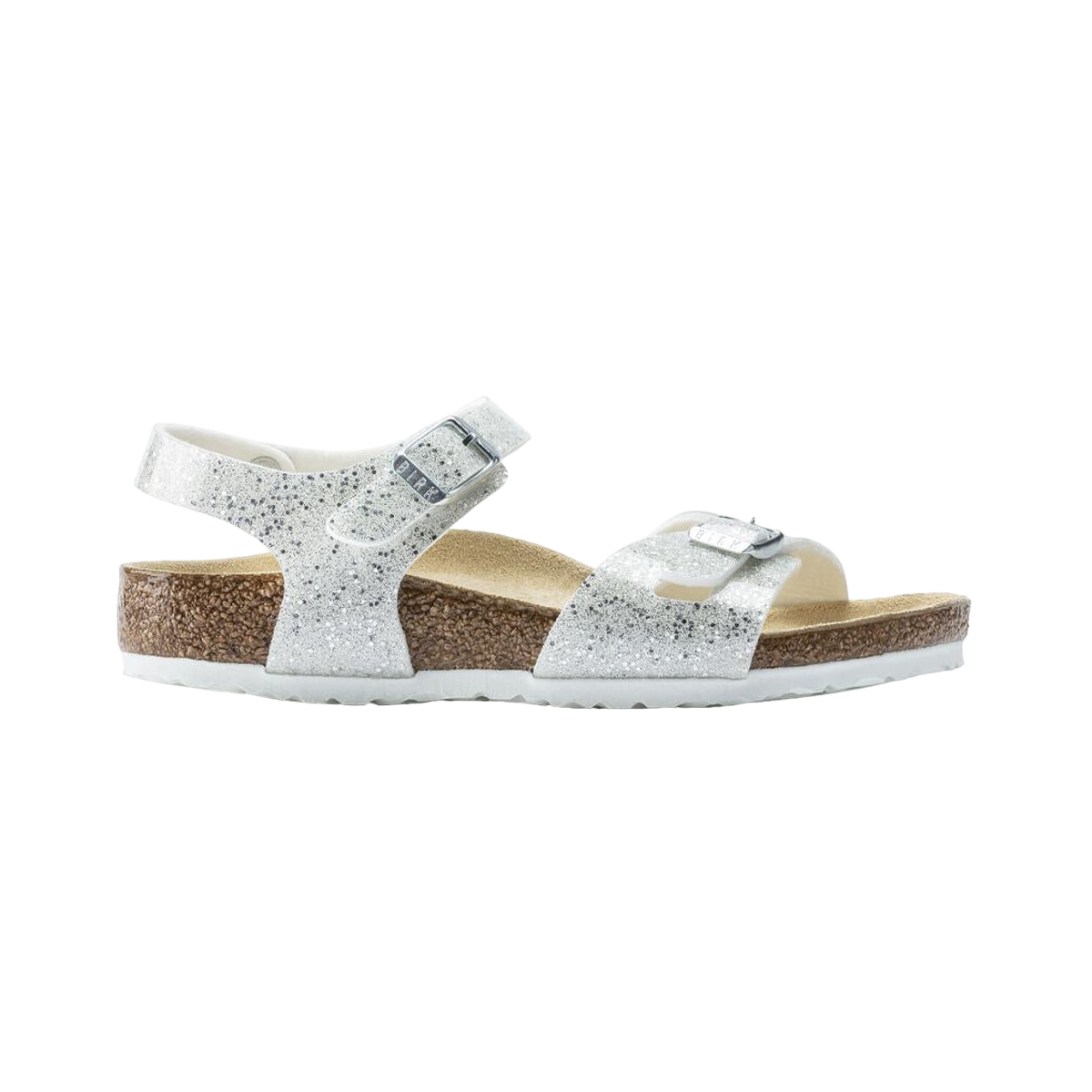 Faux leather sandals BIRKENSTOCK White