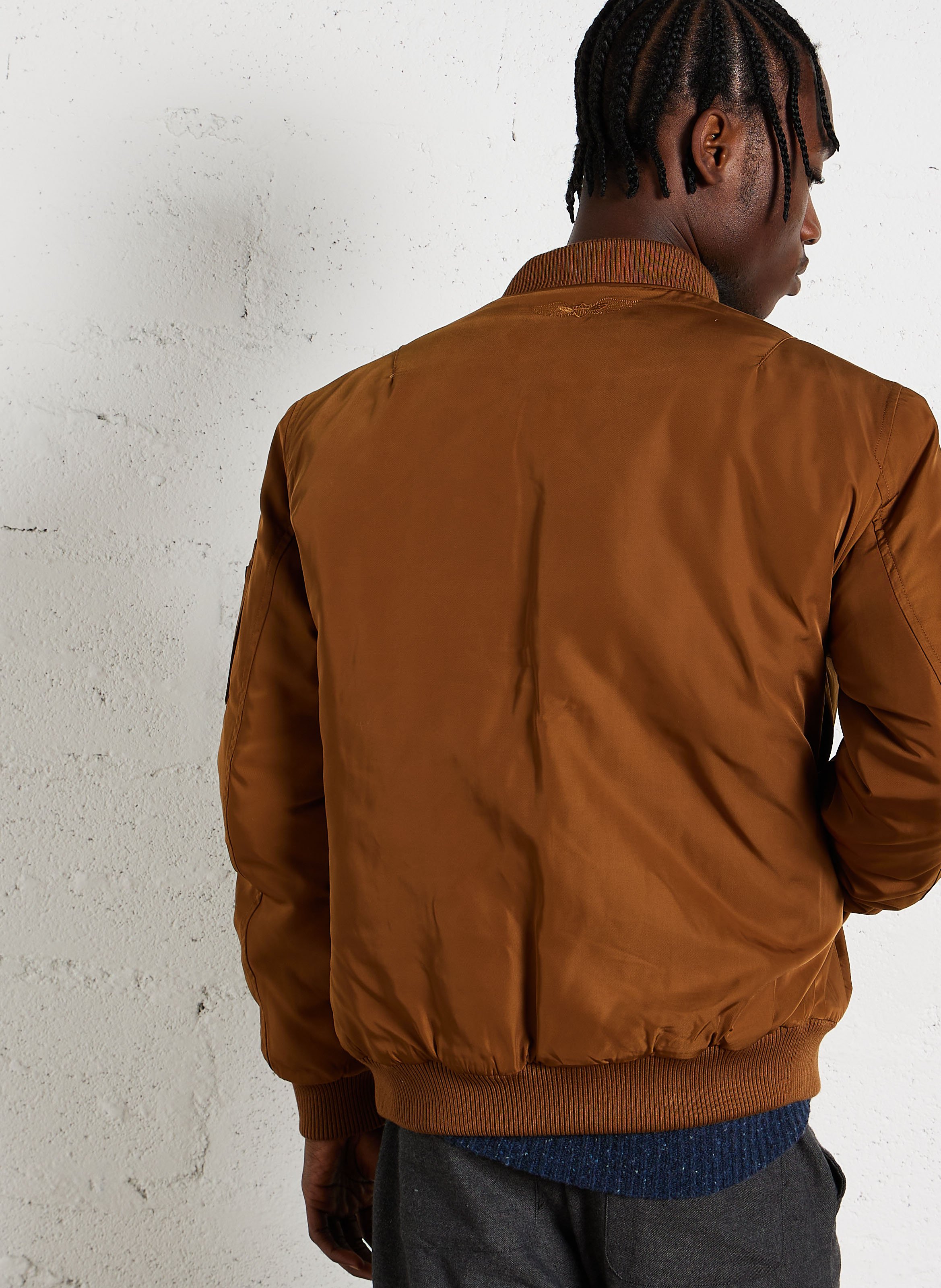 Bomber matelassé zippé BOMBERS ORIGINAL Marron