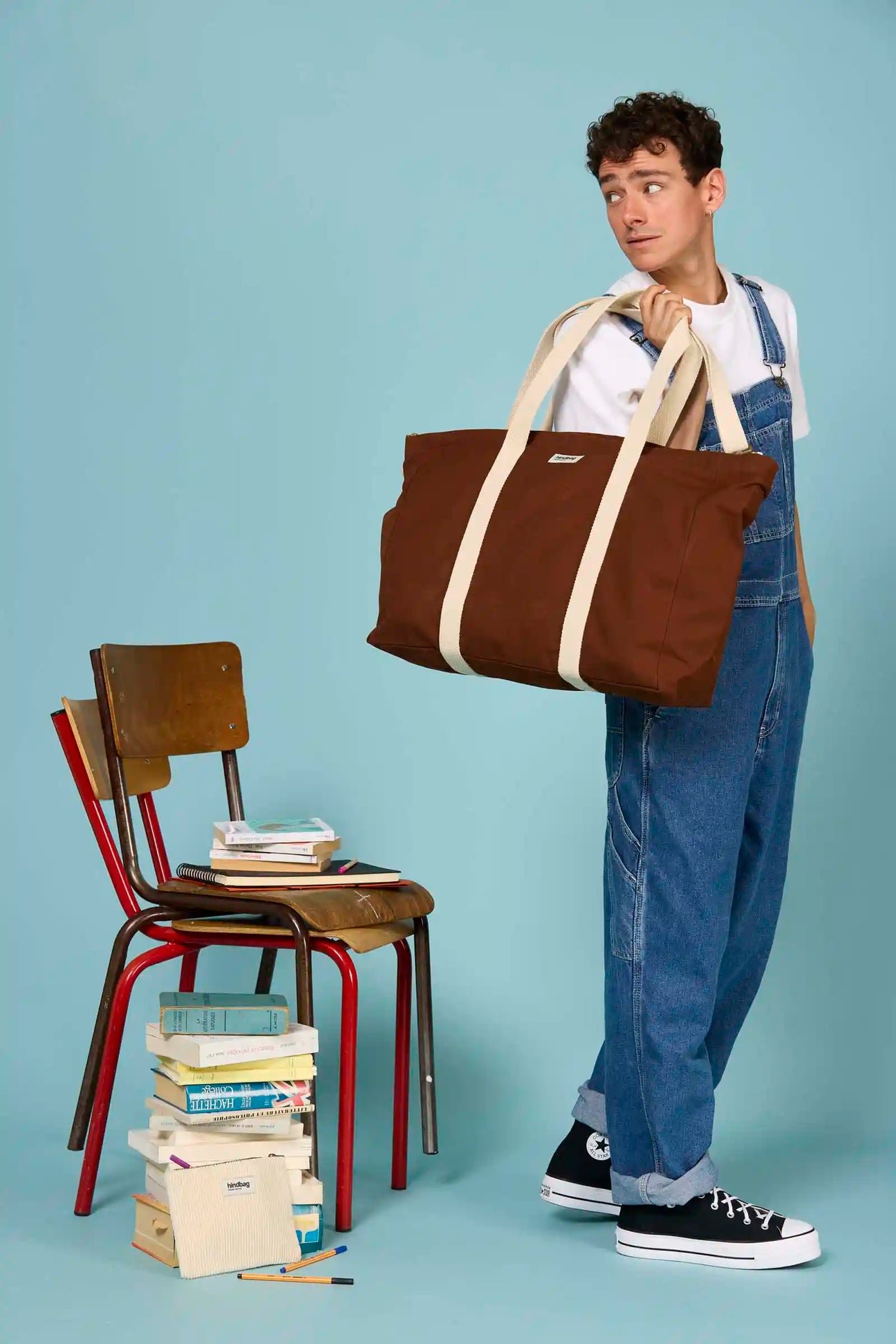 Cotton tote bag HINDBAG Brown