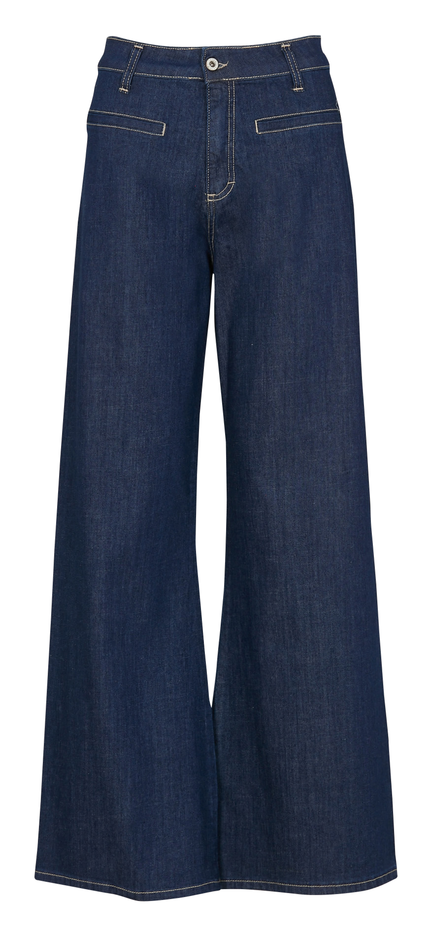 Jean flare en coton mélangé PLEASE Bleu