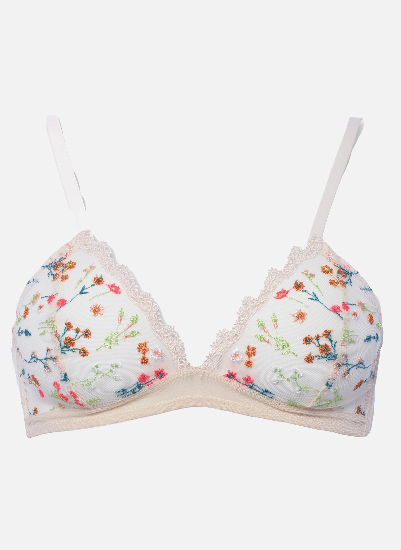 Non-wired bra HUIT White