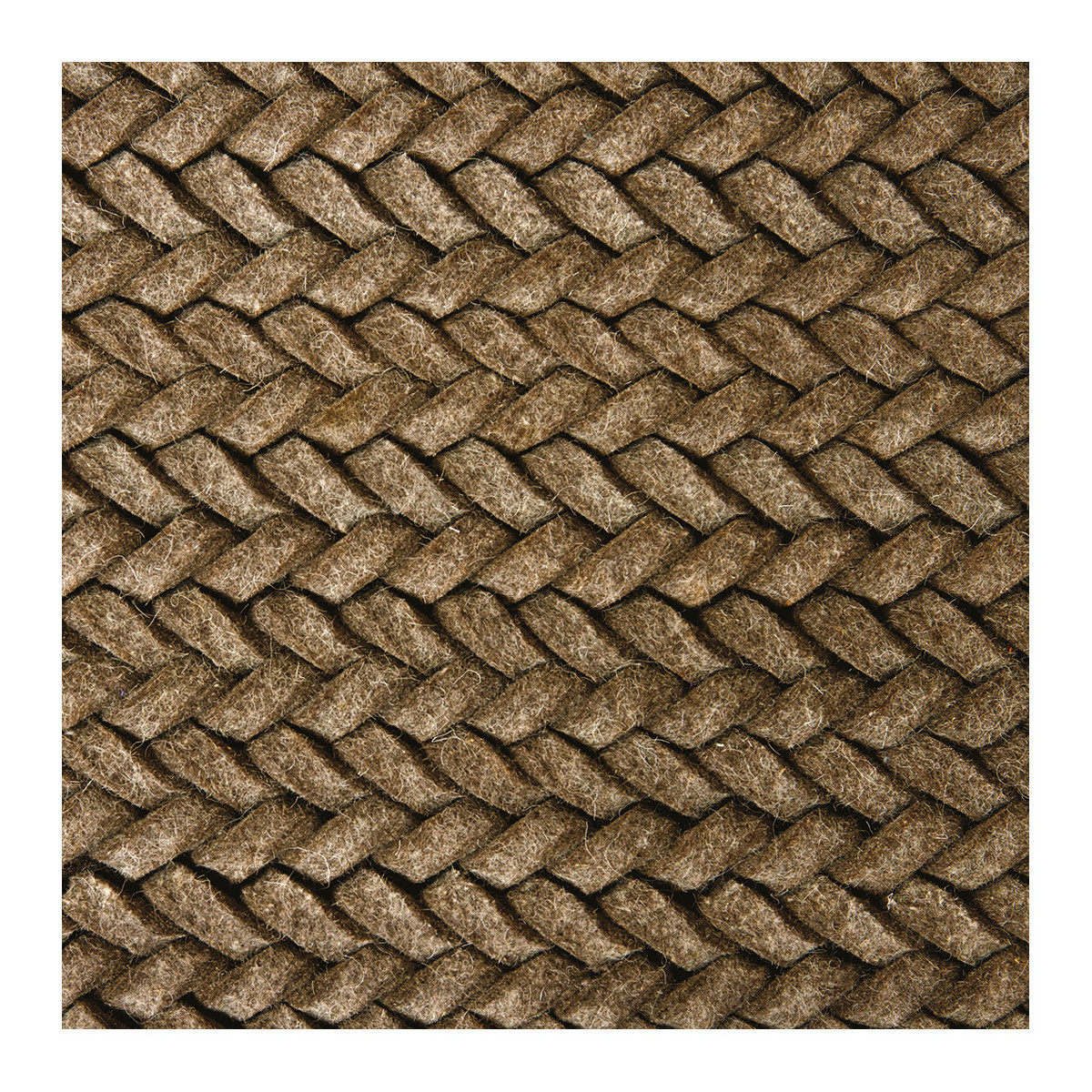 Wool rug BLANC D'IVOIRE Brown