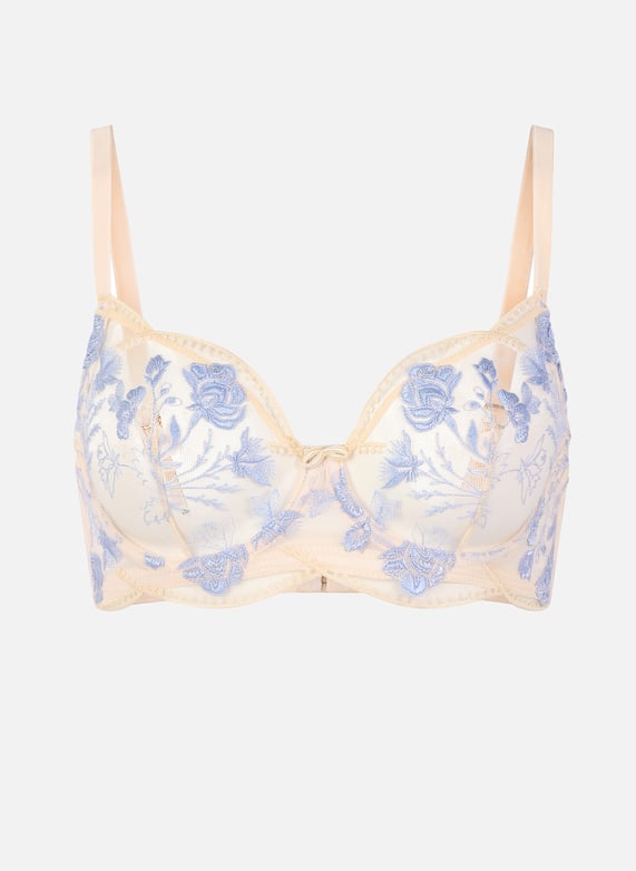 Cotton underwired bra | Beige by HUIT Cotton underwired bra Beige