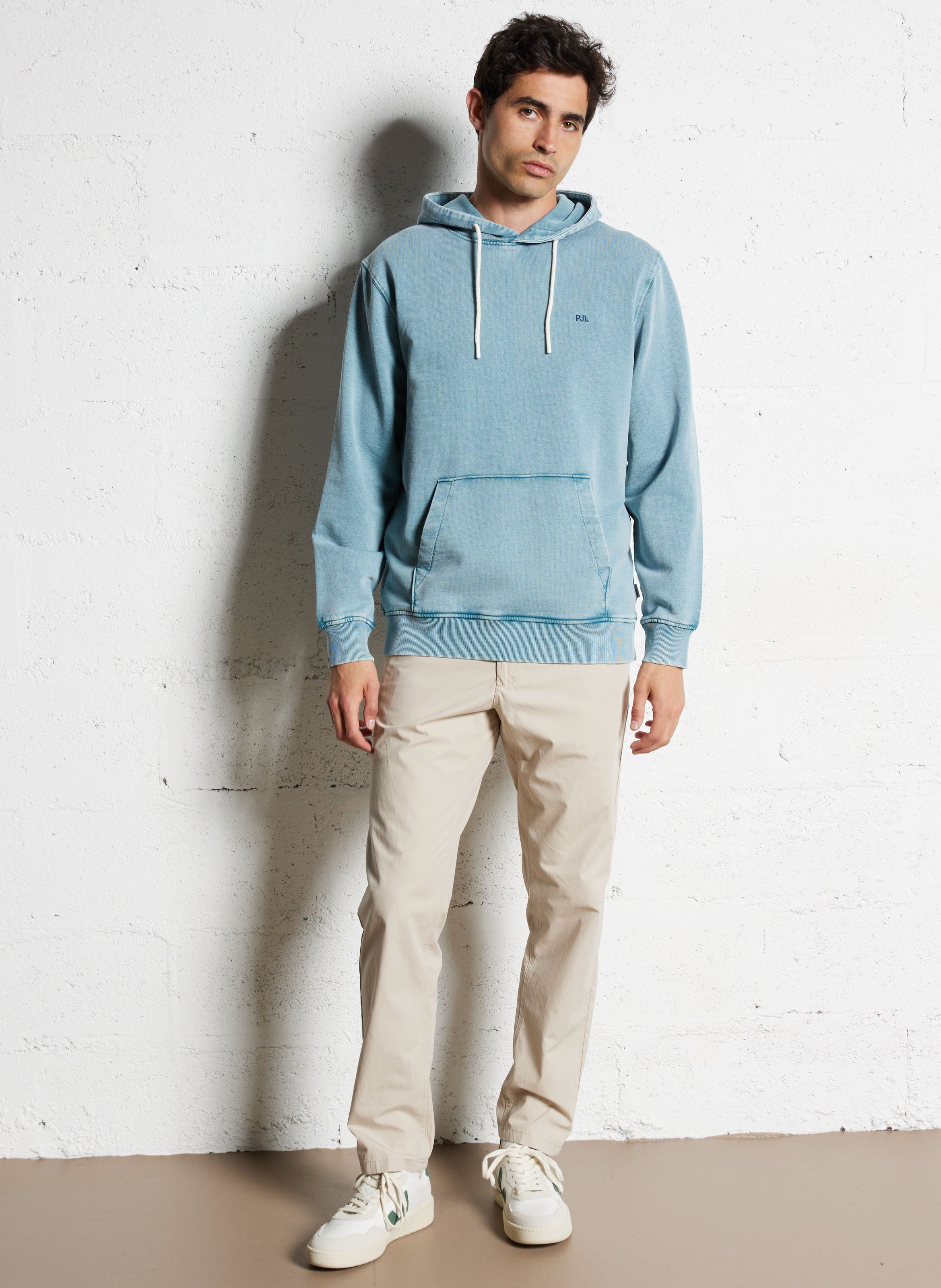 Rechte broek van biokatoen KNOWLEDGE COTTON APPAREL Beige