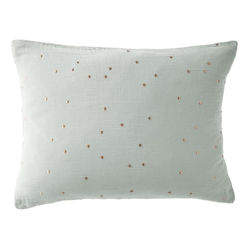 Cotton percale pillow case L'EFFET PAPILLON