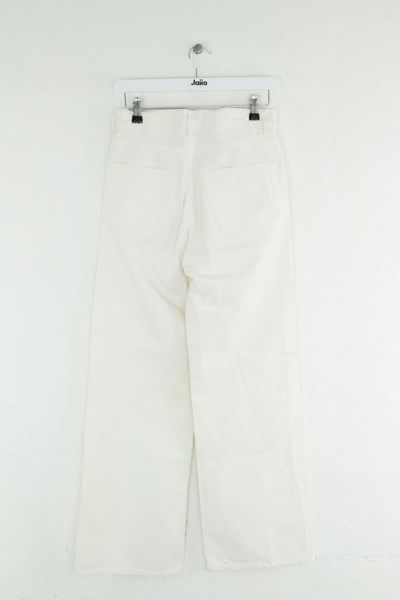 Cotton skinny jeans ROUJE - Seconde Main White