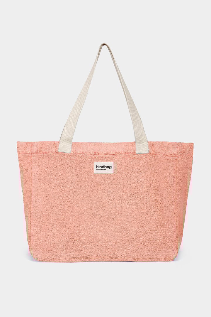 Cabas claude éponge rose corail HINDBAG