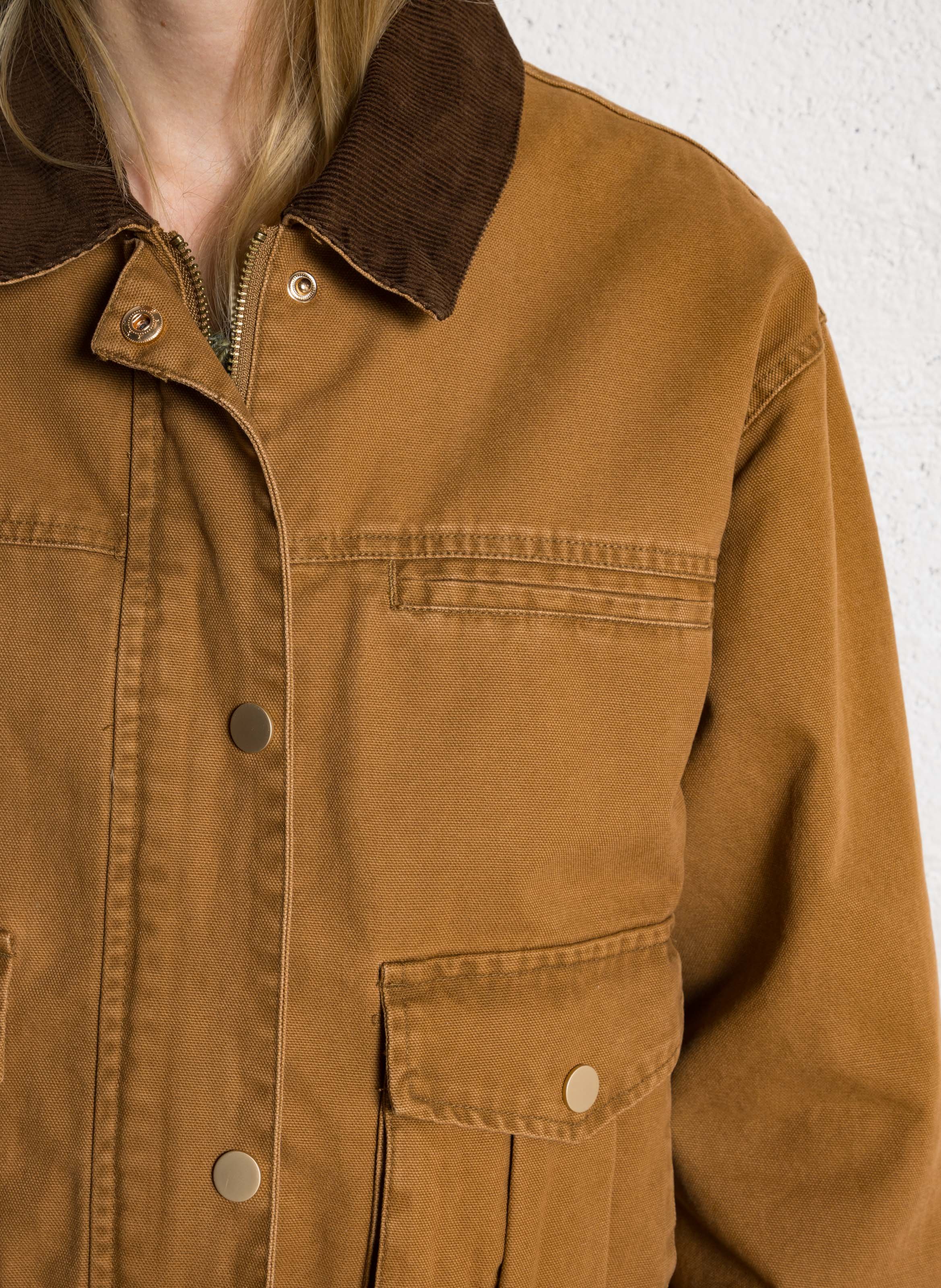 Veste oversize en coton JC SOPHIE Marron