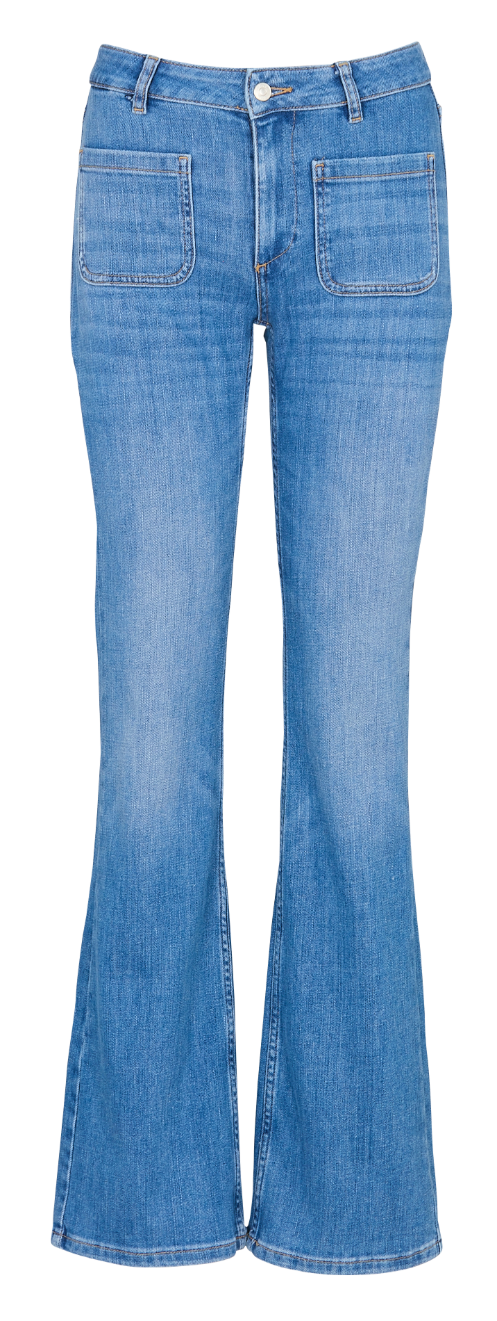 Jean flare en coton mélangé BA&SH Bleu