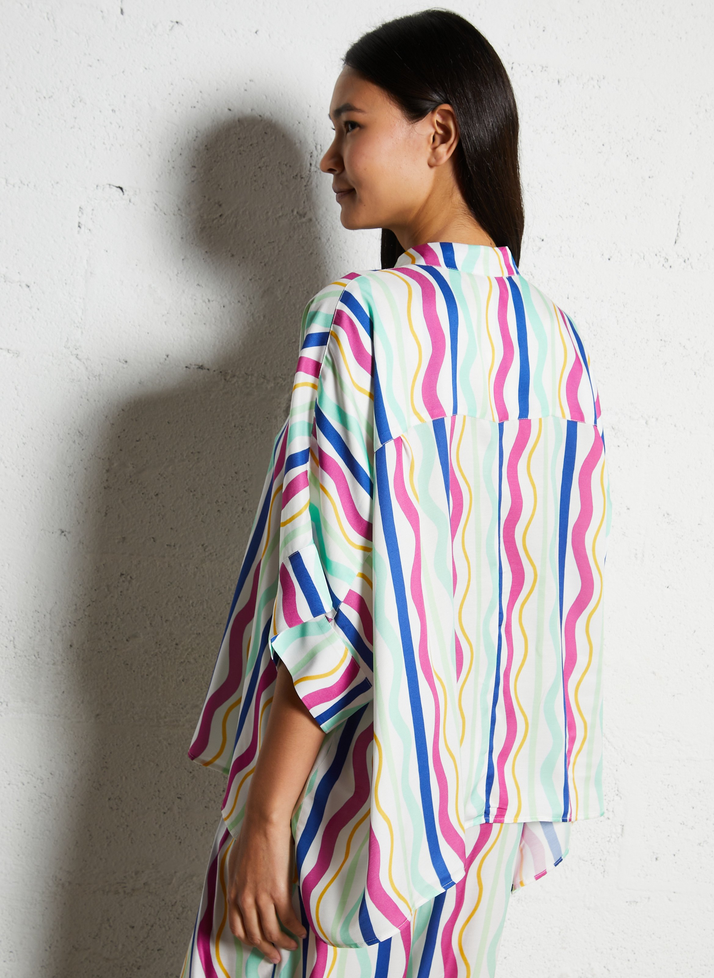 Liam oversized striped shirt  ELISE CHALMIN Multicolored