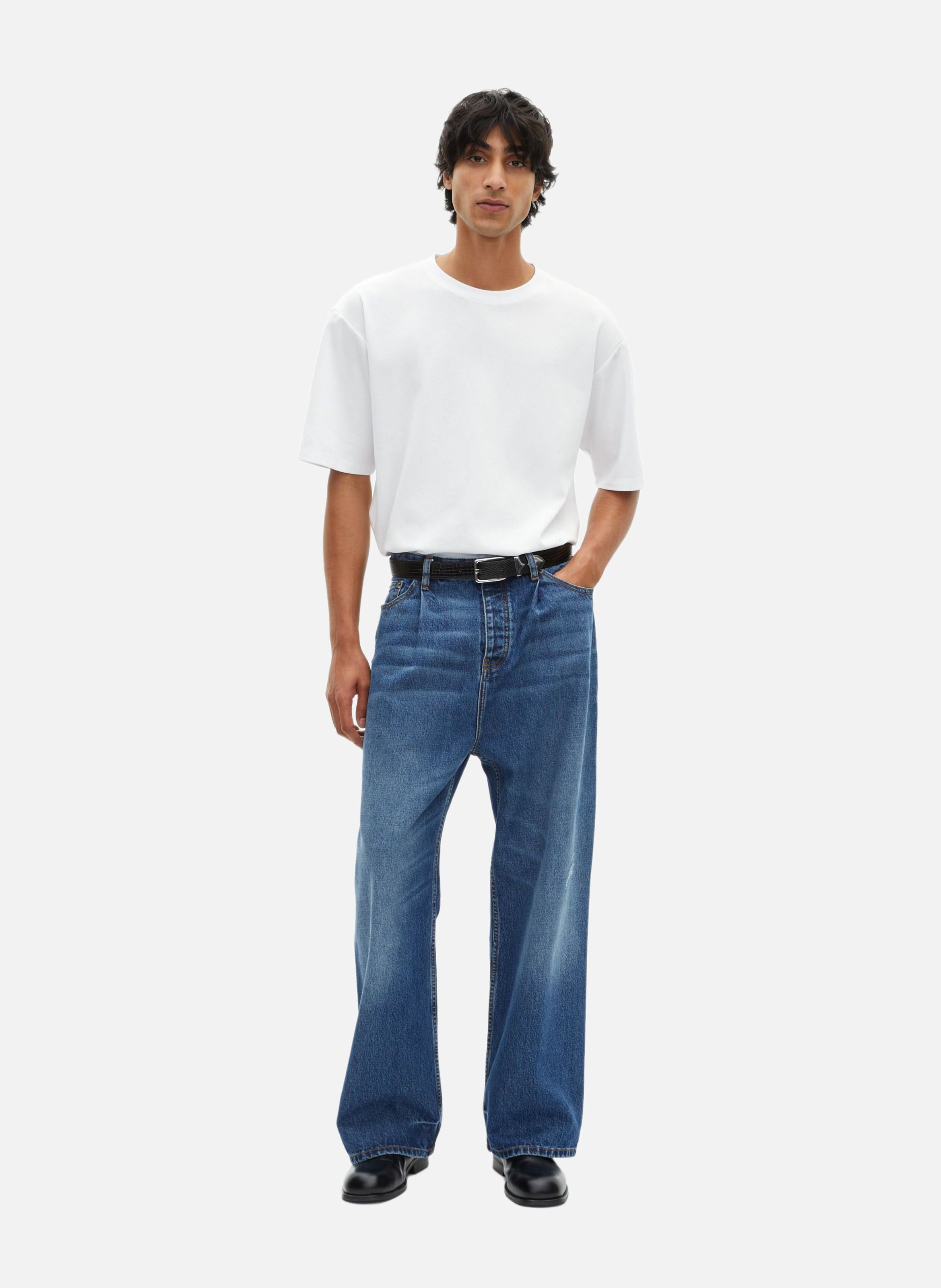 T-shirt large uni THE KOOPLES Blanc