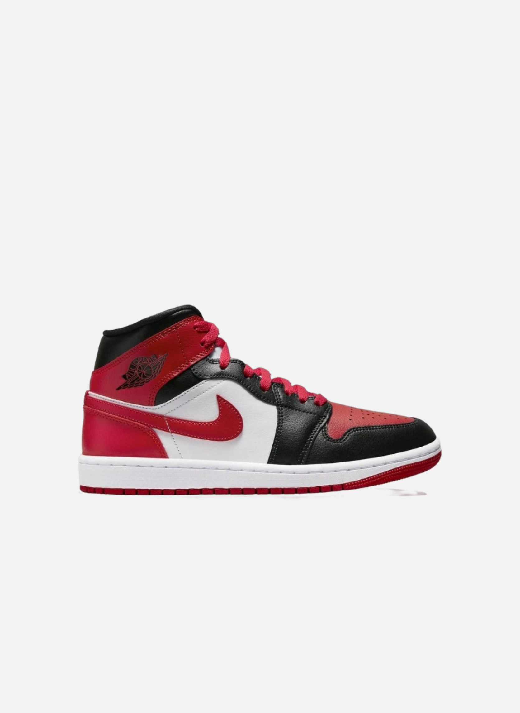 High-top leather sneakers Jordan Red