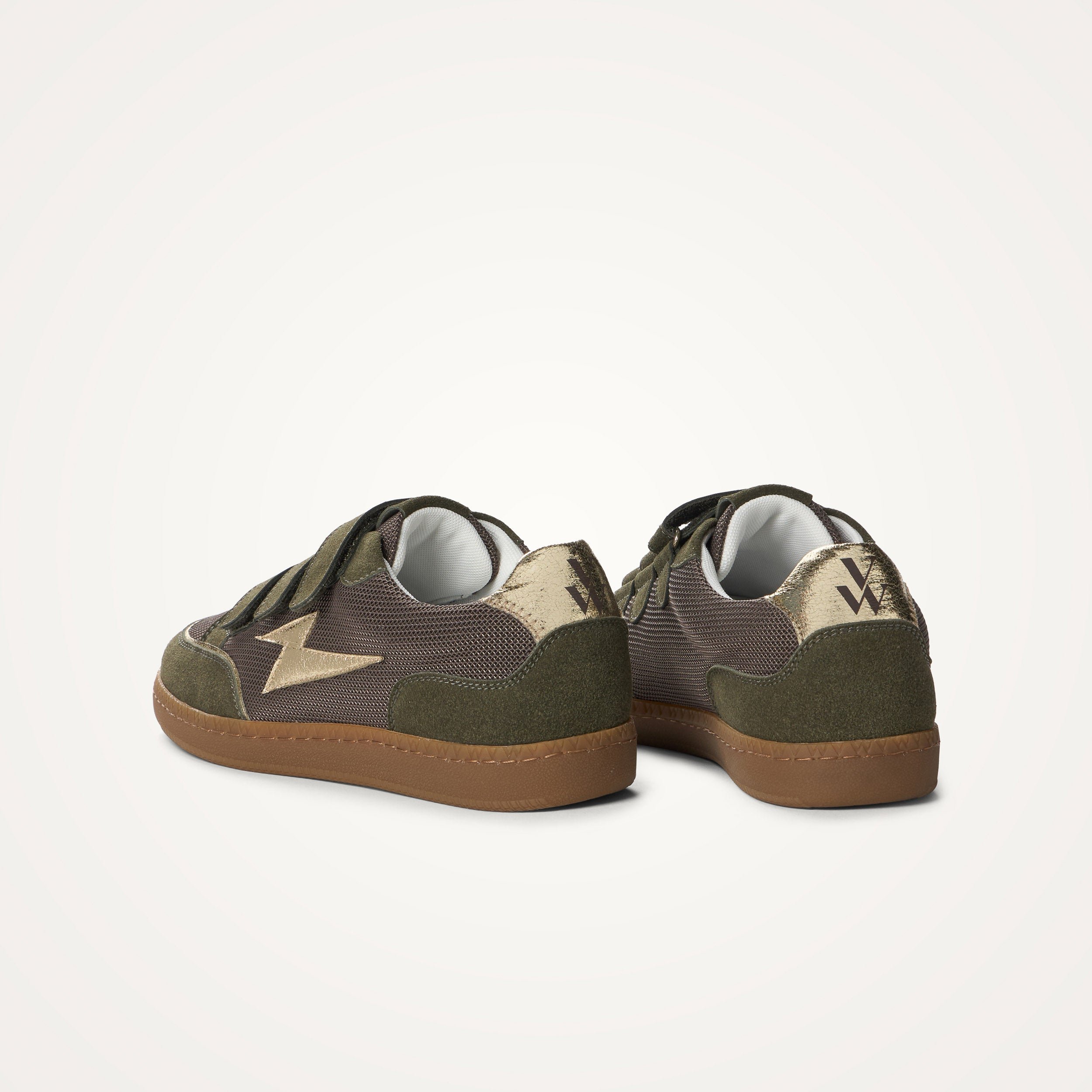 Baskets basses rétro à scratchs VANESSA WU Vert