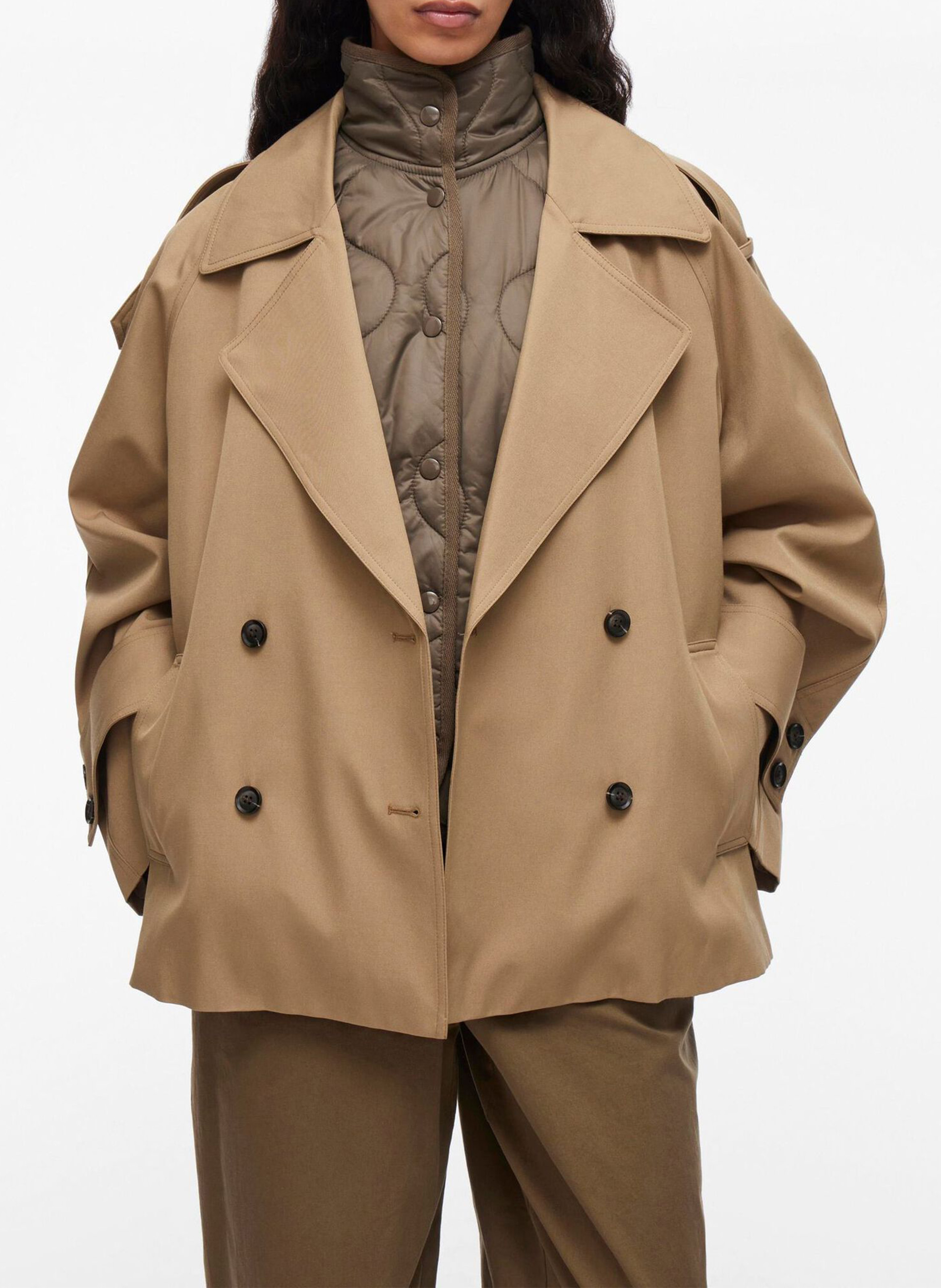 Trench droit ROUGE EDIT Marron