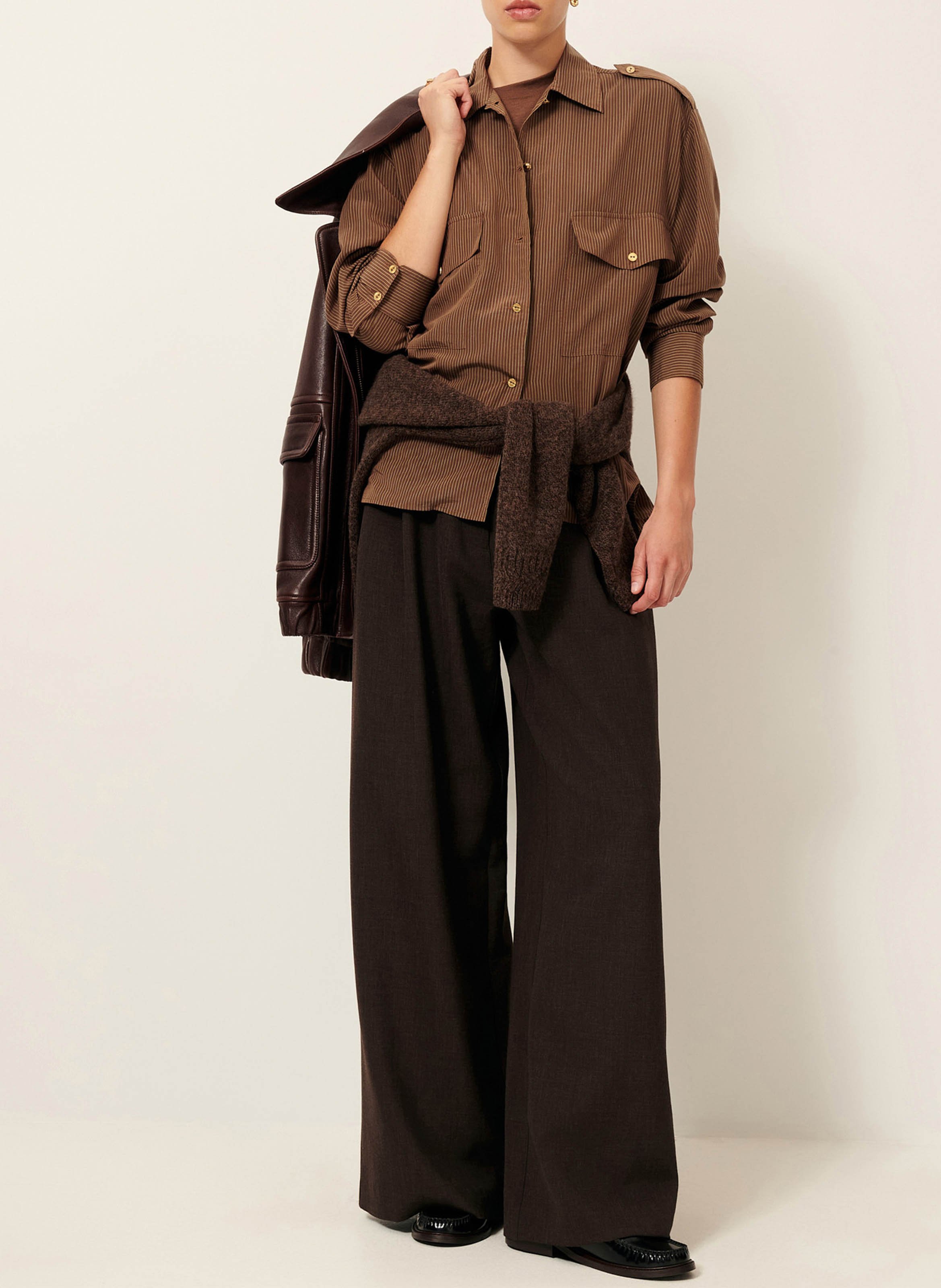 Chemise  col classique  SESSUN Beige