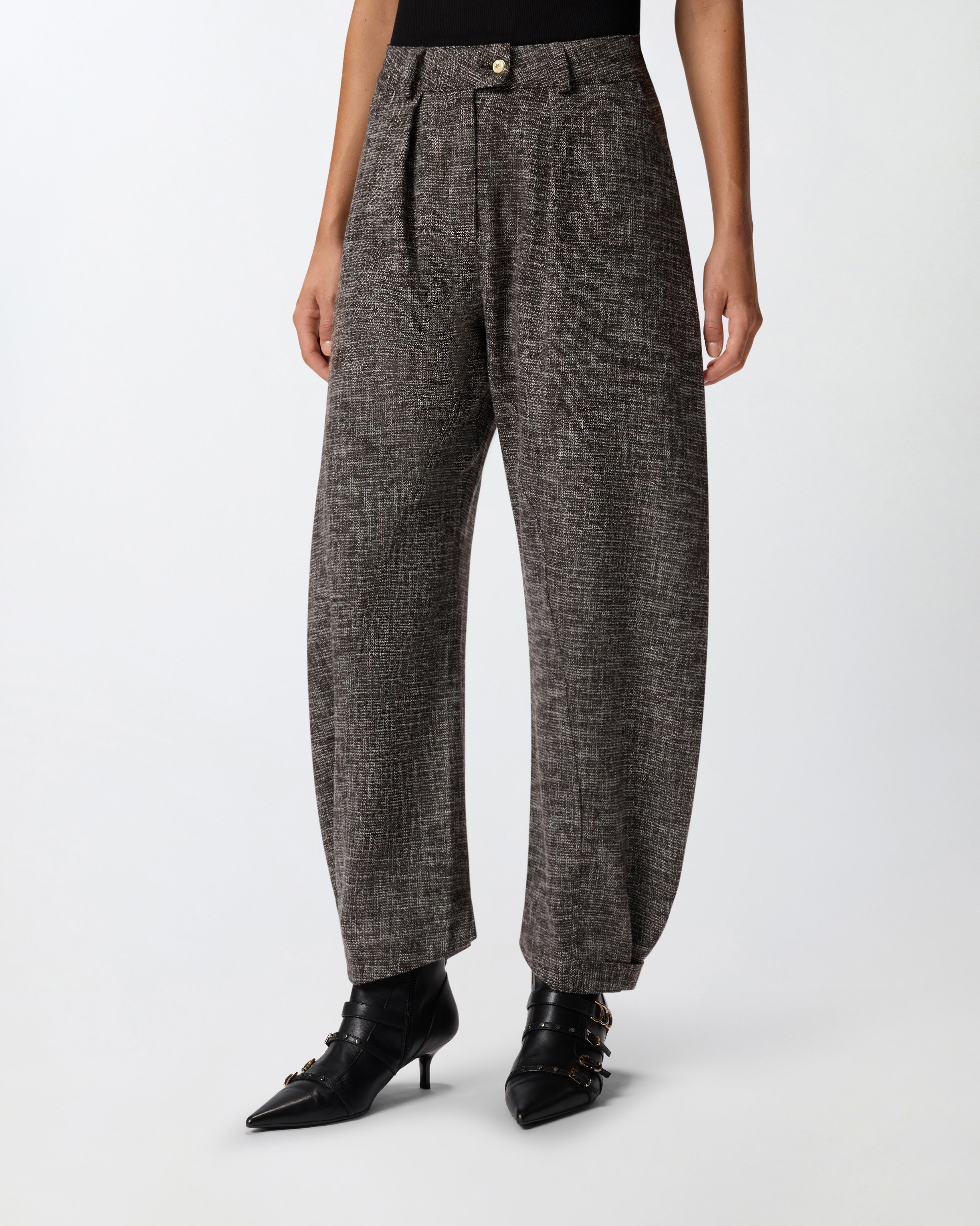 Flannel balloon pants PINKO Multicolored