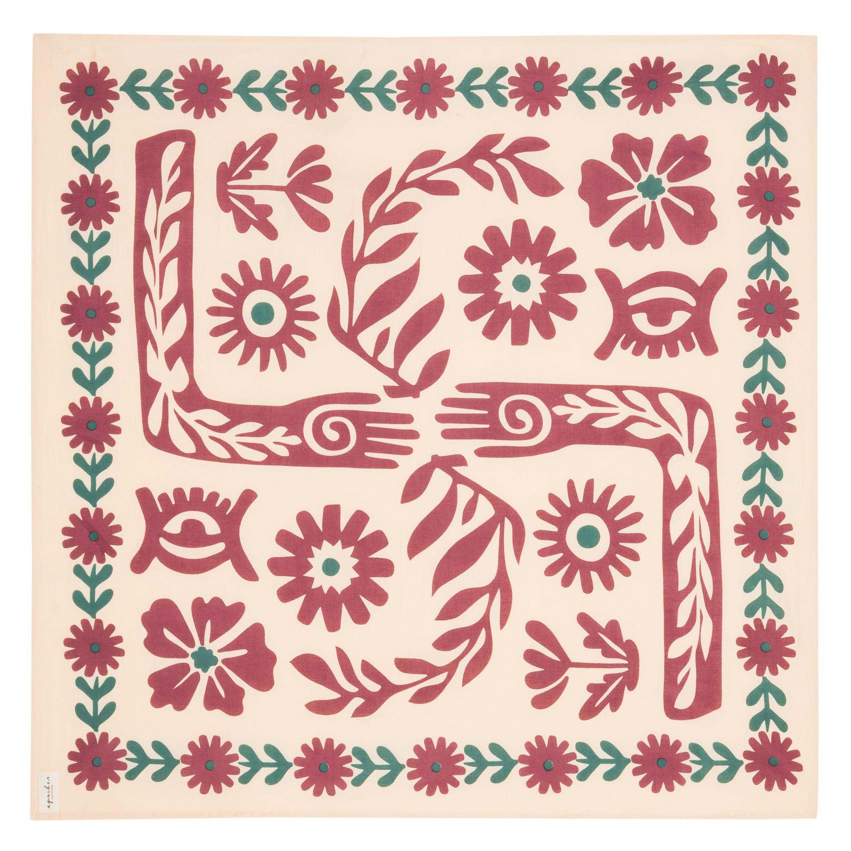 Cotton scarf APACHES COLLECTIONS Beige