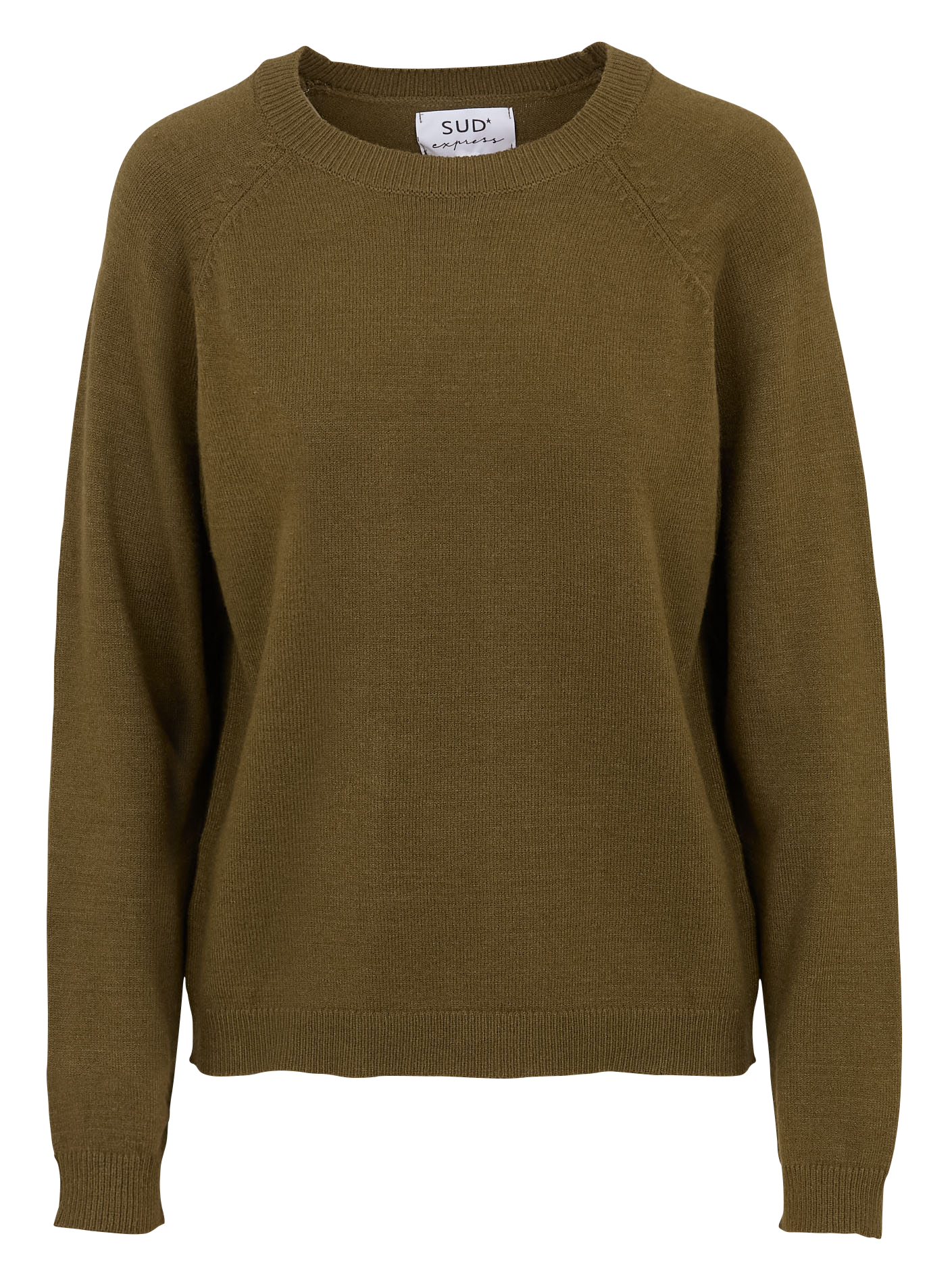Oversize round-neck knit sweater SUD EXPRESS Green