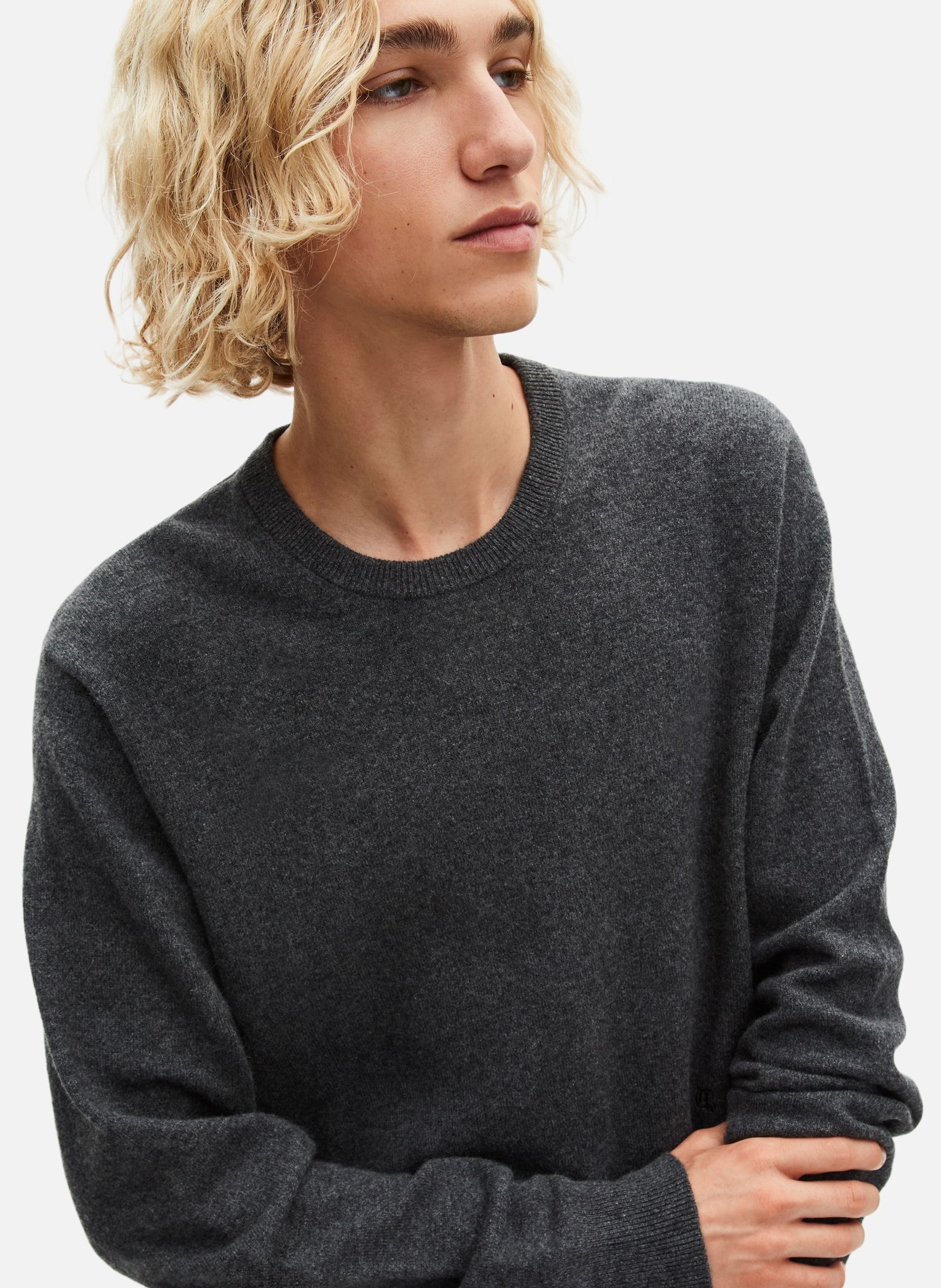 Belted cashmere sweater THE KOOPLES Grey
