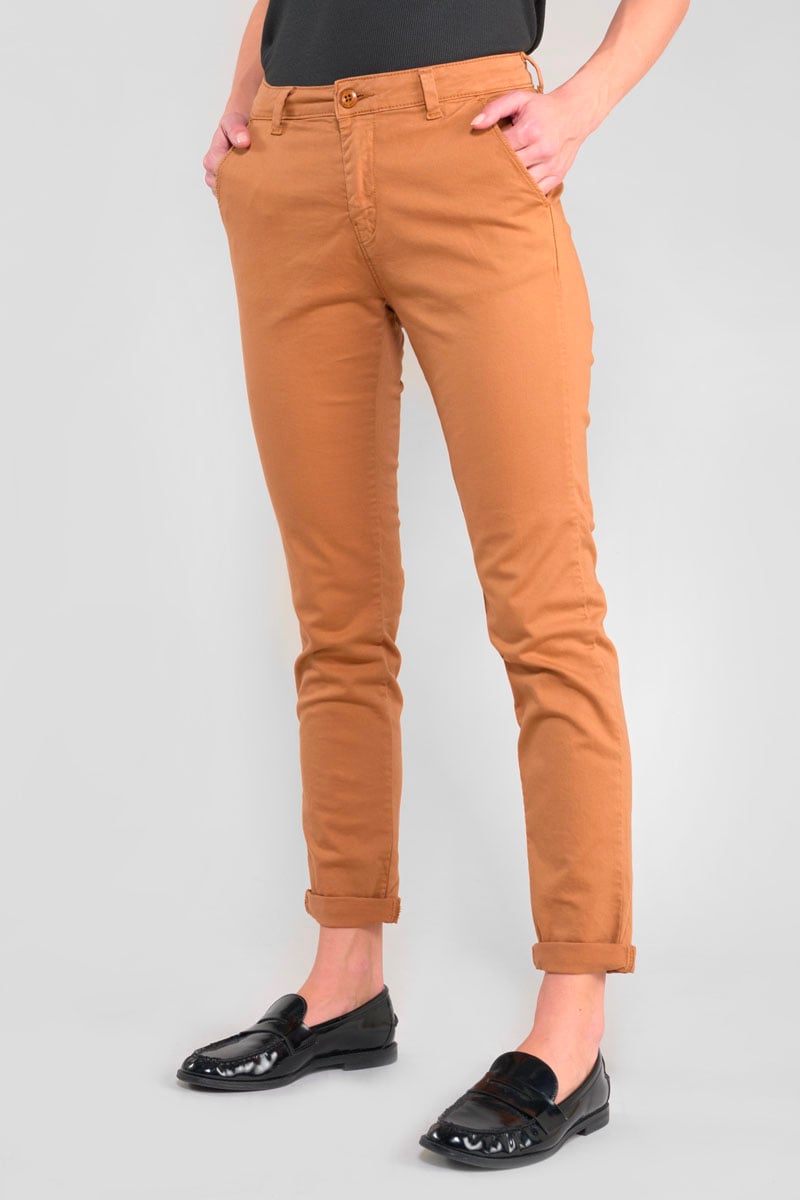 Chino pants LE TEMPS DES CERISES Brown