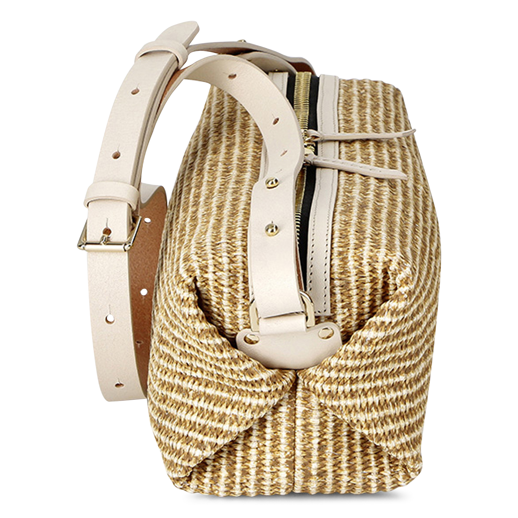 Cotton-blend shoulder bag HERBERT FRERE SOEUR Multicolored