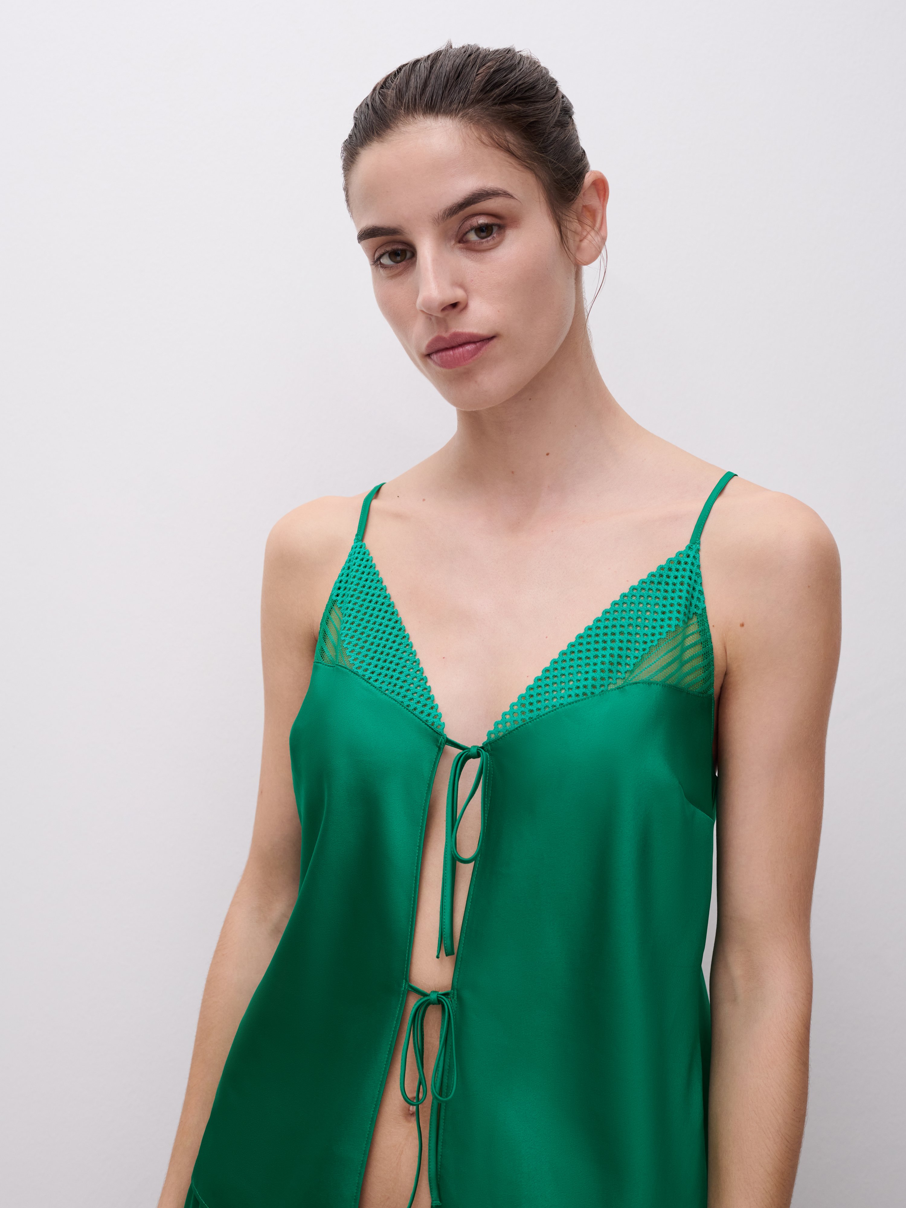 Lace camisole CHANTELLE PULP Green