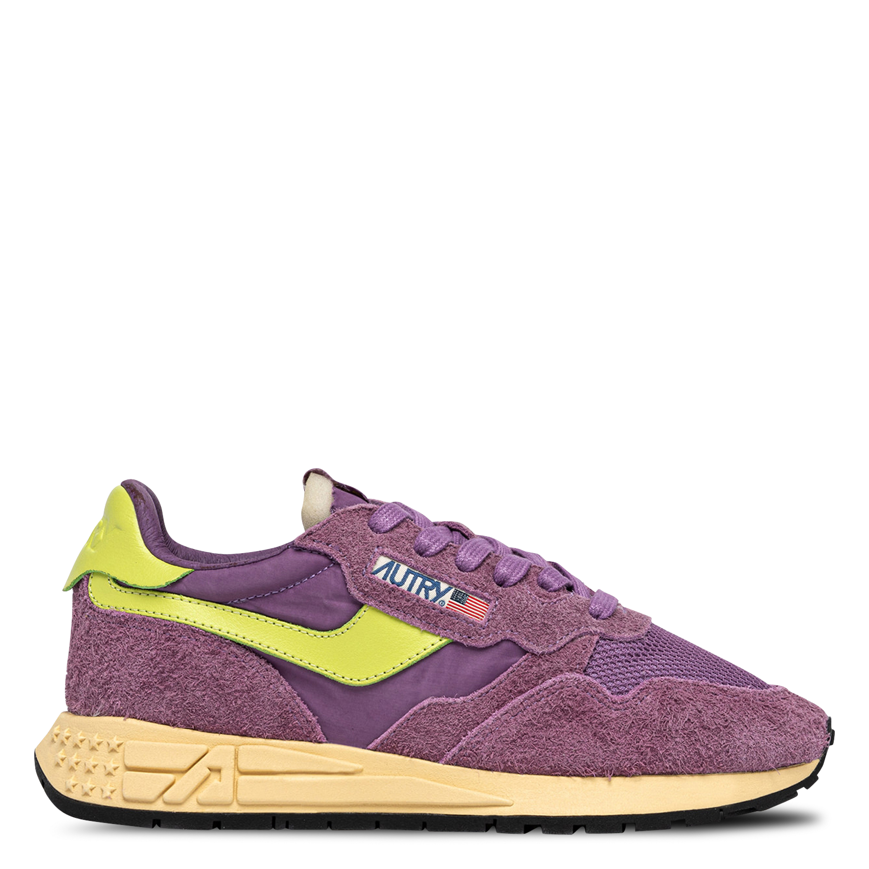 Baskets basses bi-matière AUTRY Violet