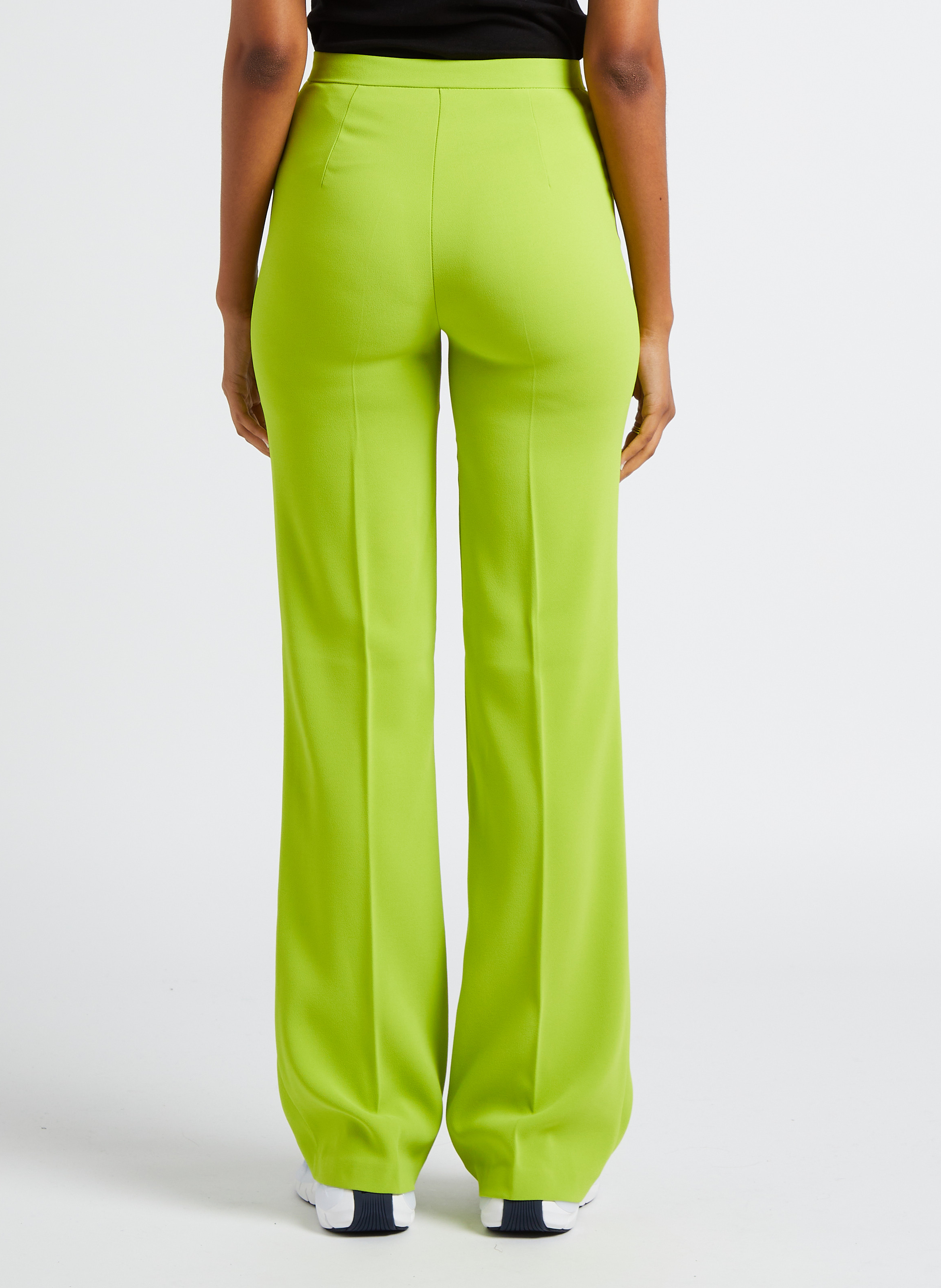 High-waisted flared pants PINKO Yellow
