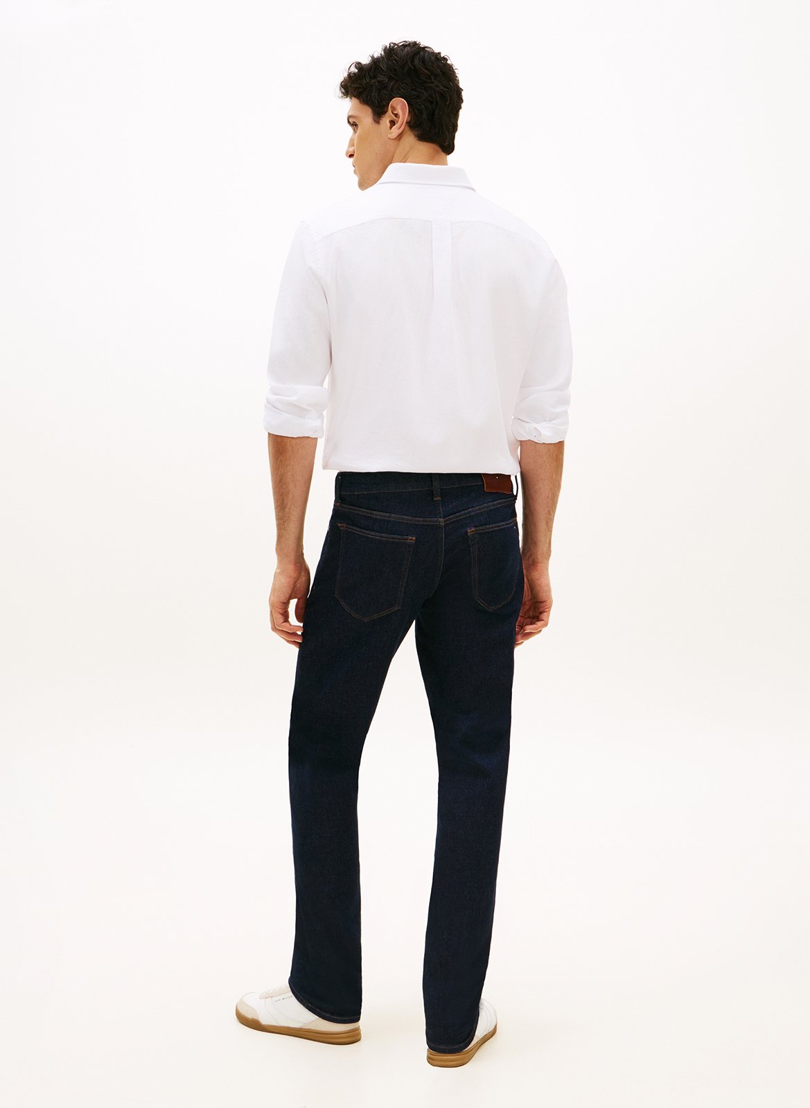 Straight leg raw denim jeans TOMMY HILFIGER Blue