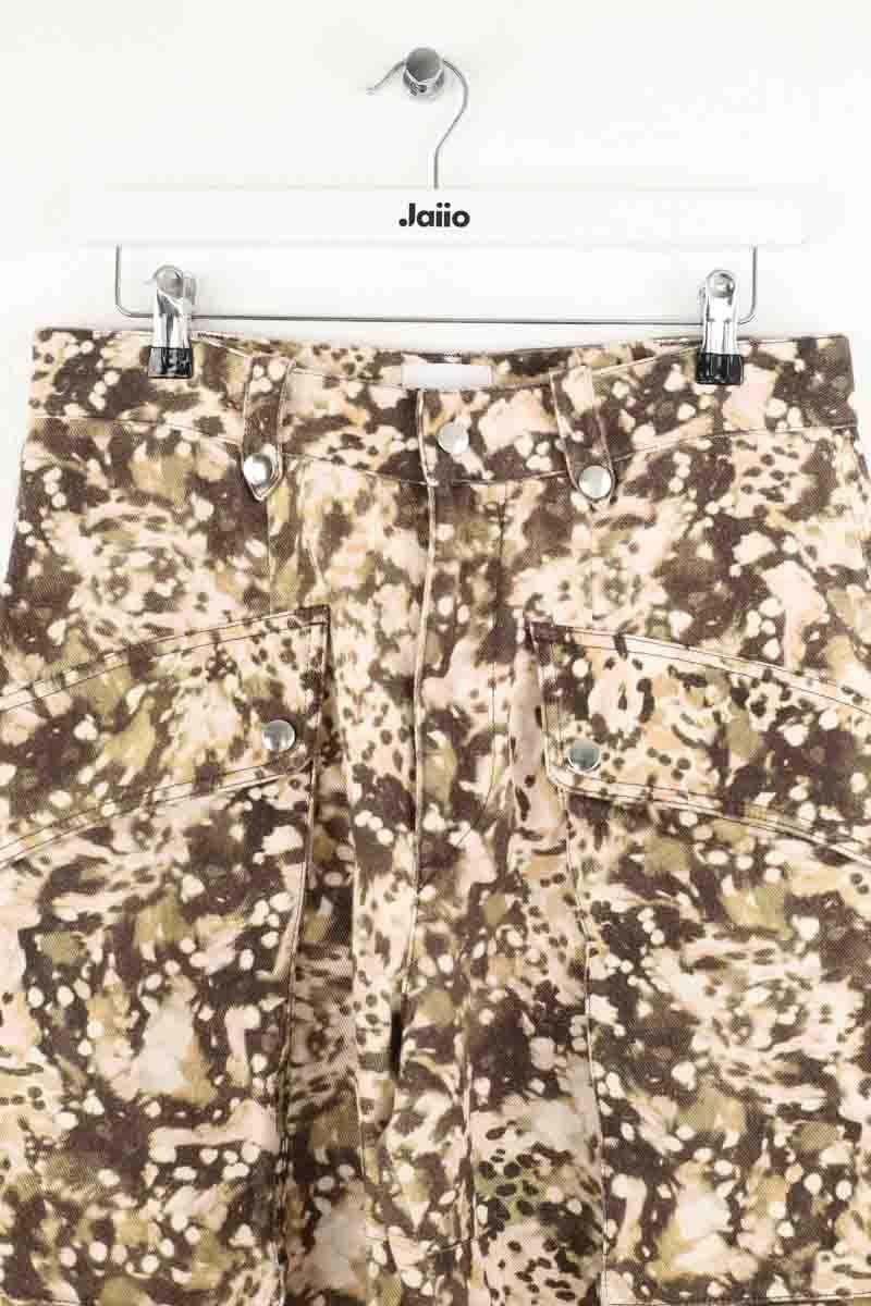 Cropped slim jeans with studs ISABEL MARANT - Seconde Main Multicolored