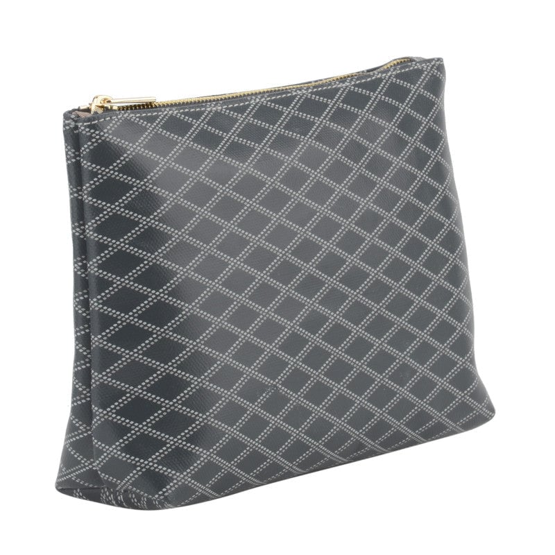 Covered leather pouch POURCHET