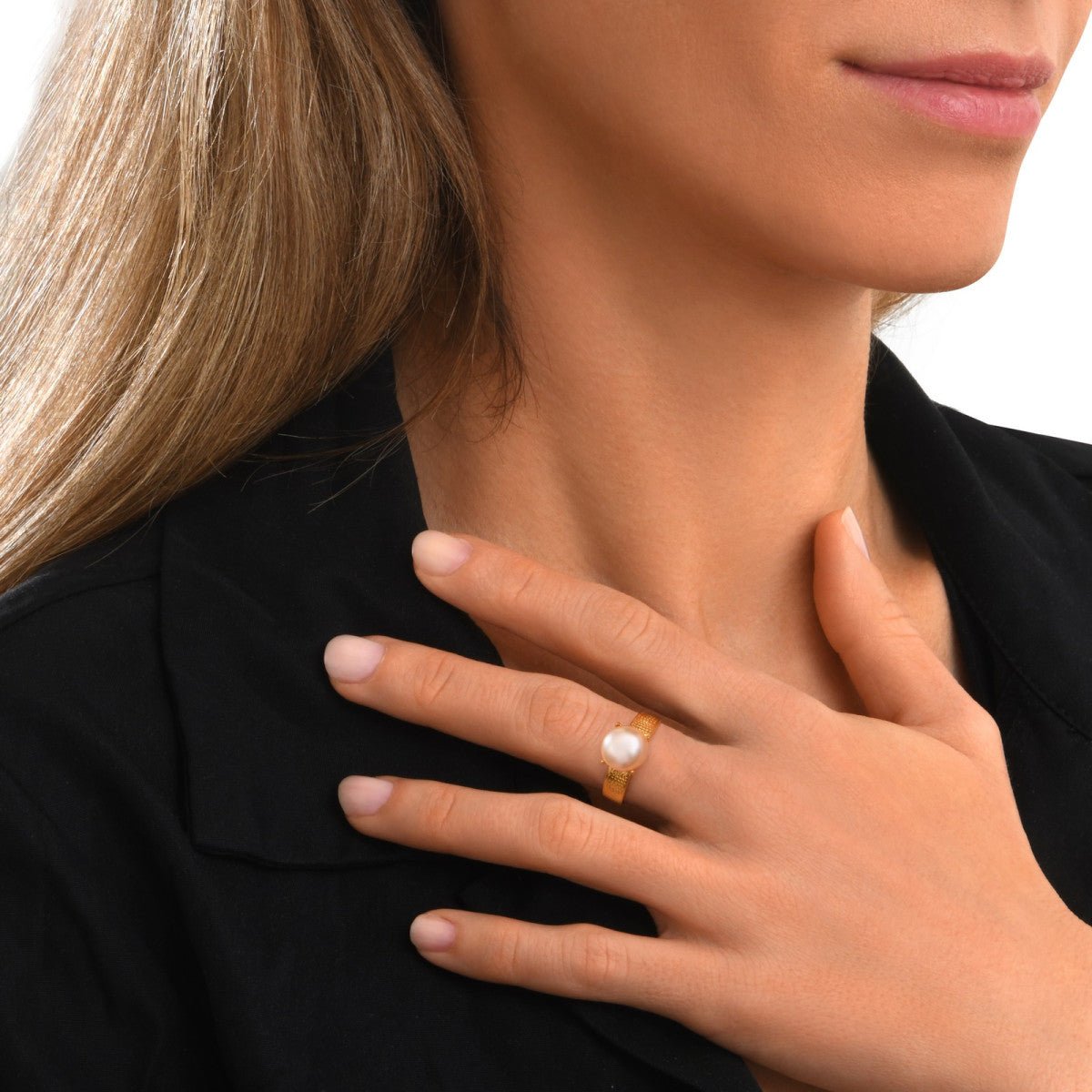 Ajustable doré à l'or fin SATELLITE PARIS Blanc