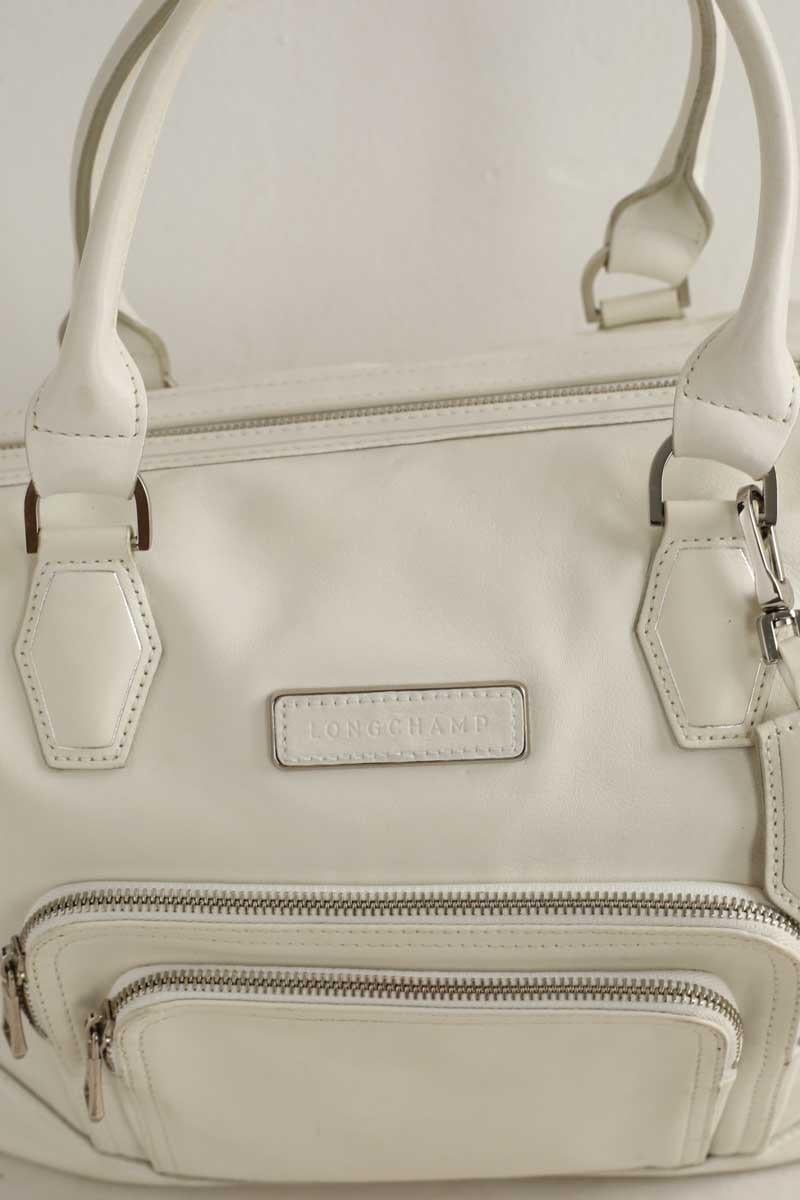 Cabas LONGCHAMP - Seconde Main Blanc