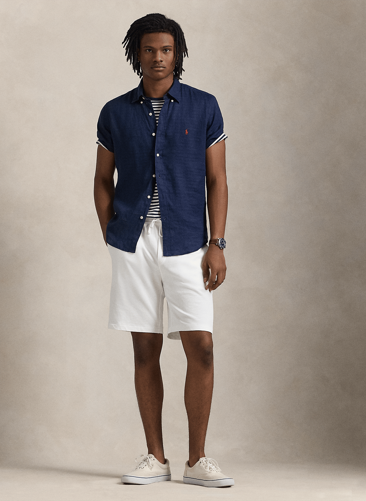 Dakota - Regular-Fit-Hemd aus Baumwolle POLO RALPH LAUREN Blau