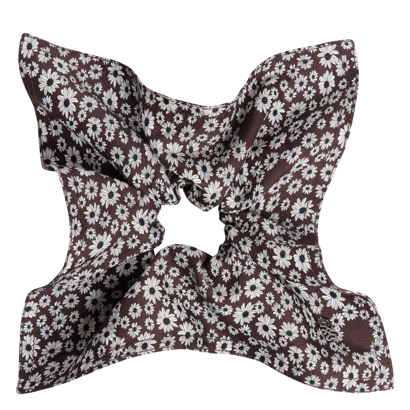 Scrunchie met bloemenprint SANDRO Bruin