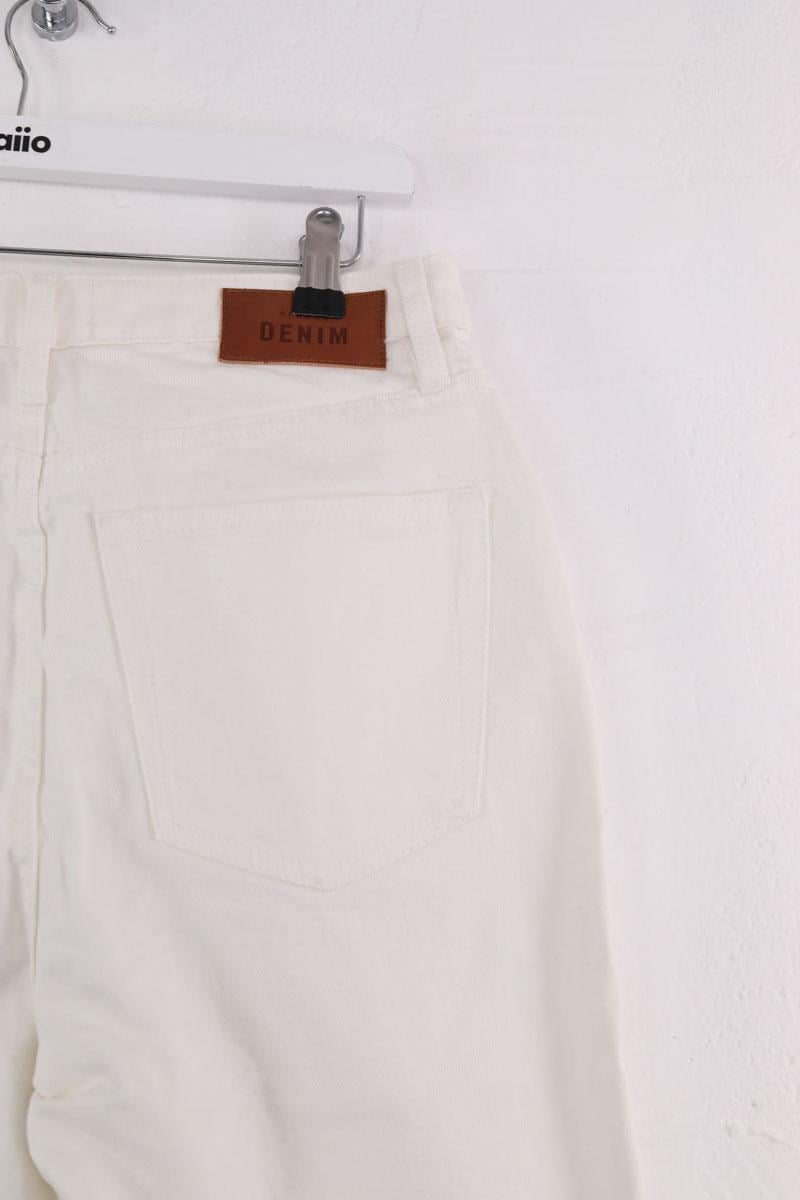 Jean boyfriend SEZANE - Seconde main Blanc